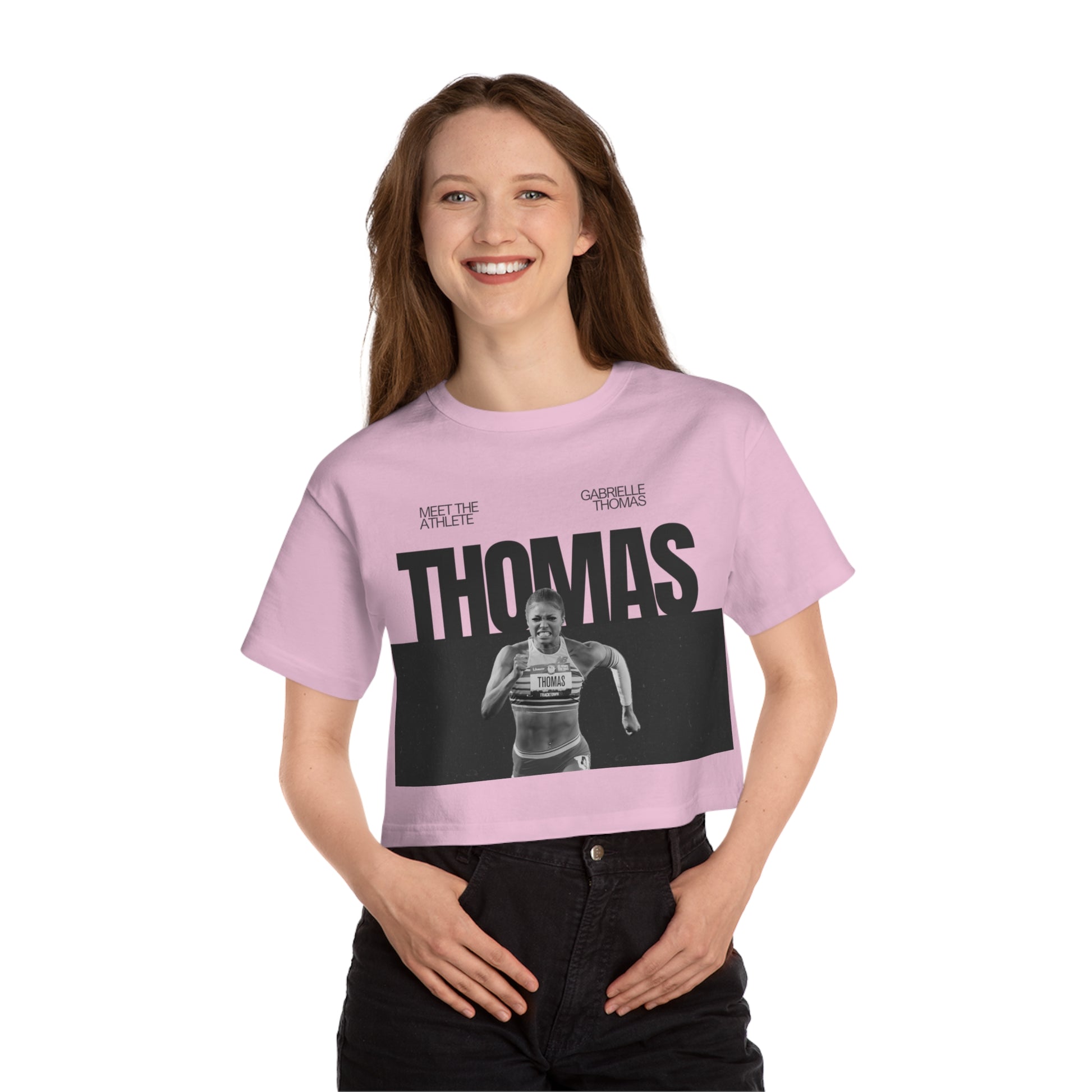 Champion Women's Heritage Cropped T-Shirt Gabrielle Thomas - Deportivo Gorillas 