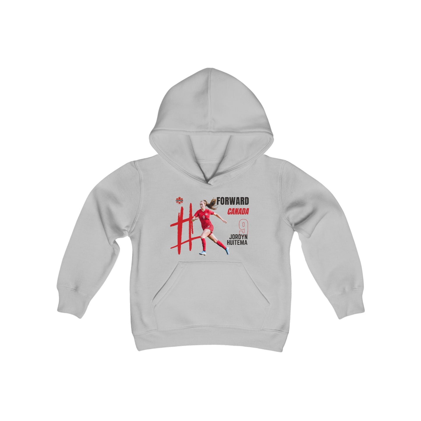 Youth Heavy Blend Hooded Sweatshirt - Jordyn Huitema - Canada - Deportivo Gorillas 