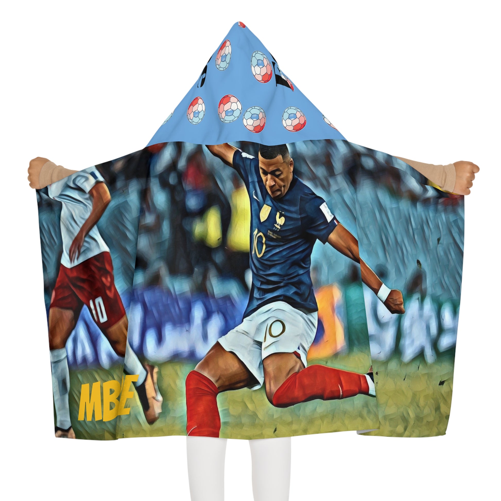 Euro 2024 - Youth Hooded Towel - Mbappe - France - Deportivo Gorillas 