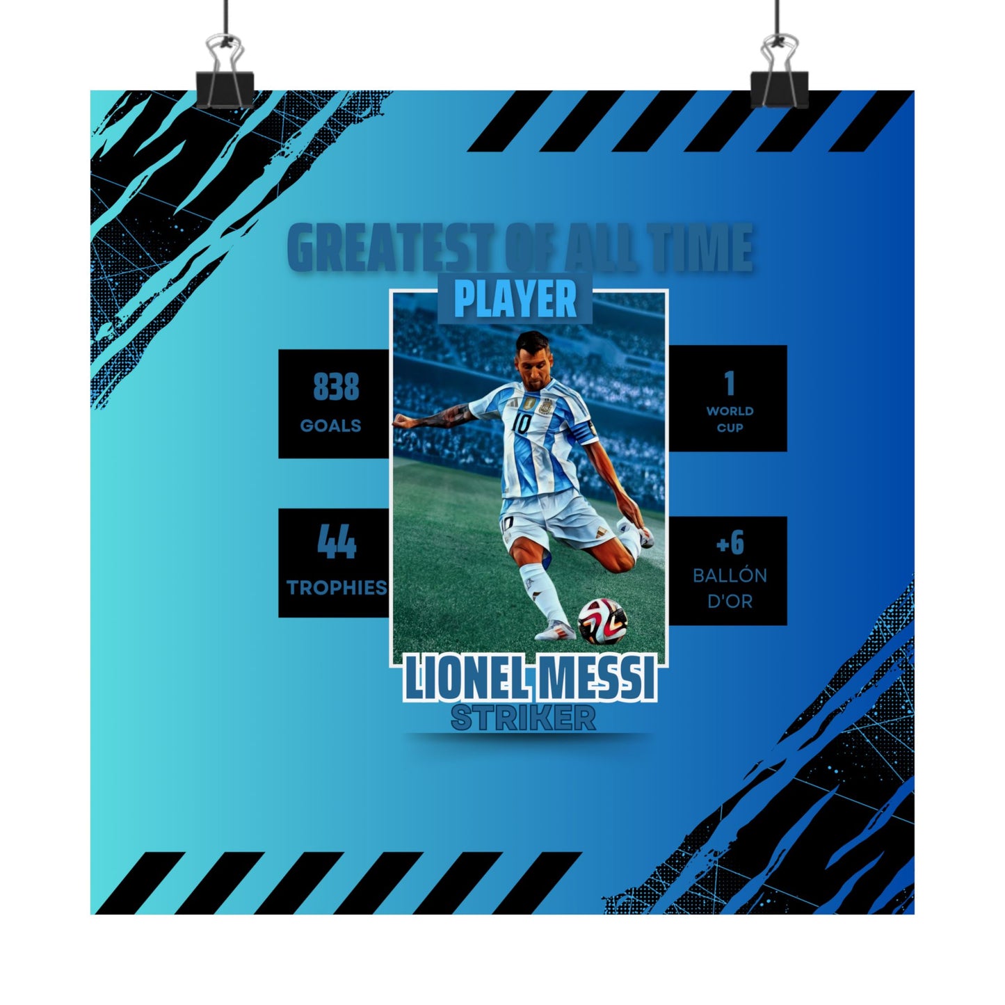 Poster - Leonel Messi - GOAT - Deportivo Gorillas 