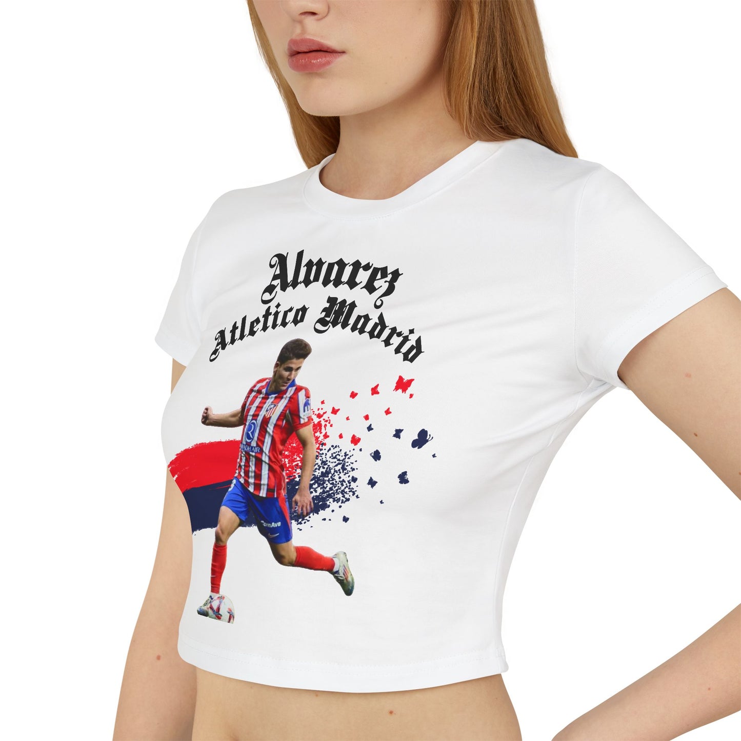 Julian Alvarez Atletico Madrid Women's Baby Tee - Deportivo Gorillas 