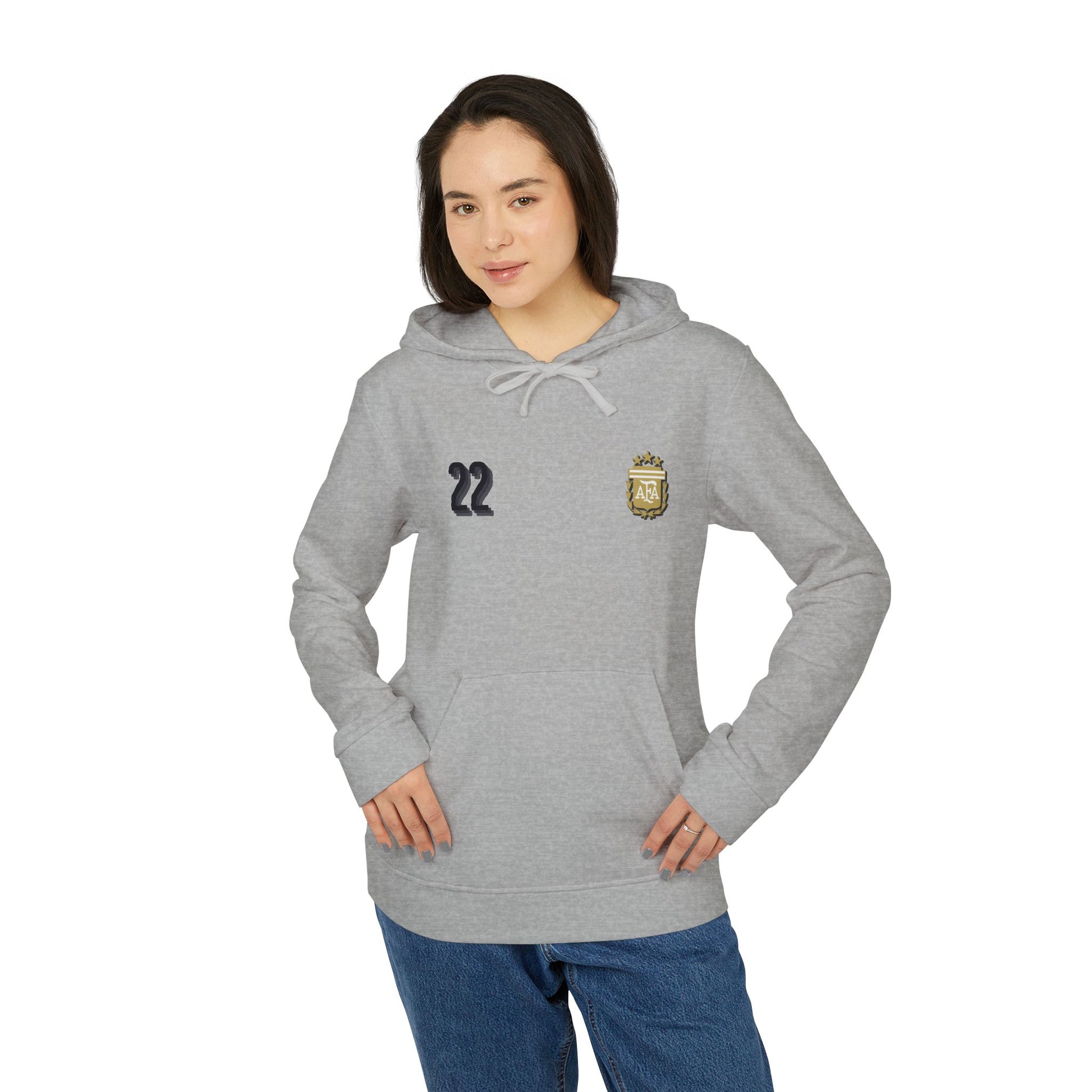 adidas® Unisex Fleece Hoodie - Lautaro - Argentina - Deportivo Gorillas 