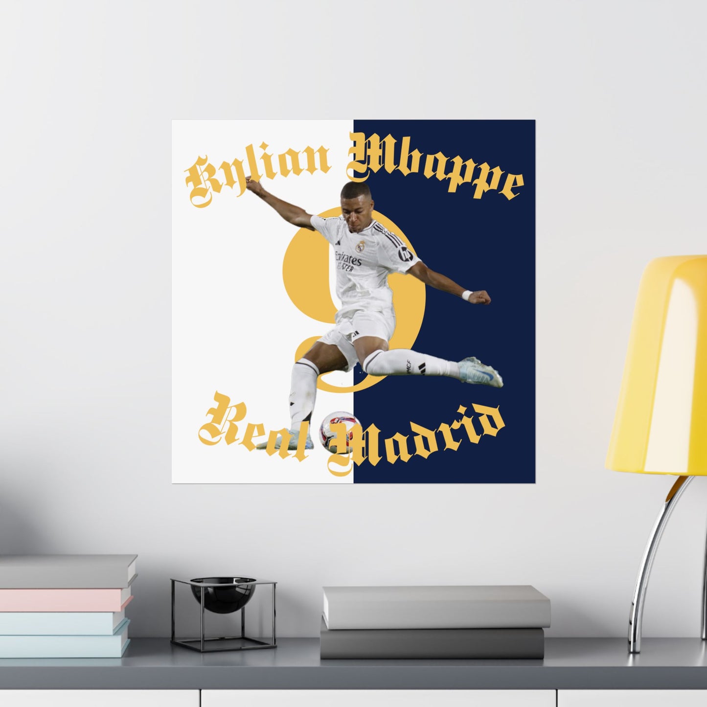 Football Matte Poster, Kylian Mbappe Real Madrid Scorer Stats Vertical Wall Art, Soccer Fan Gift, Ultras Room Decor, Sports Memorabilia - Deportivo Gorillas 