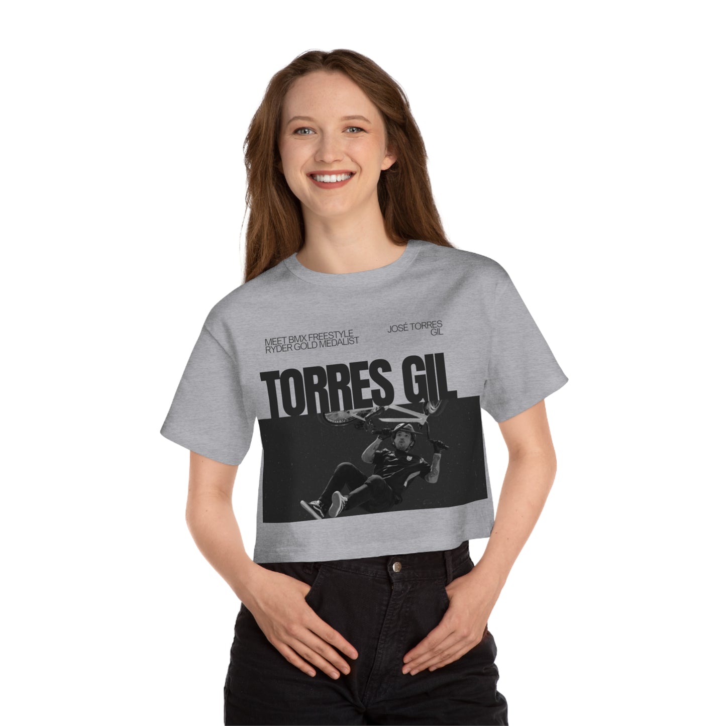 Champion Women's Heritage Cropped T-Shirt José Torres Gil - Deportivo Gorillas 