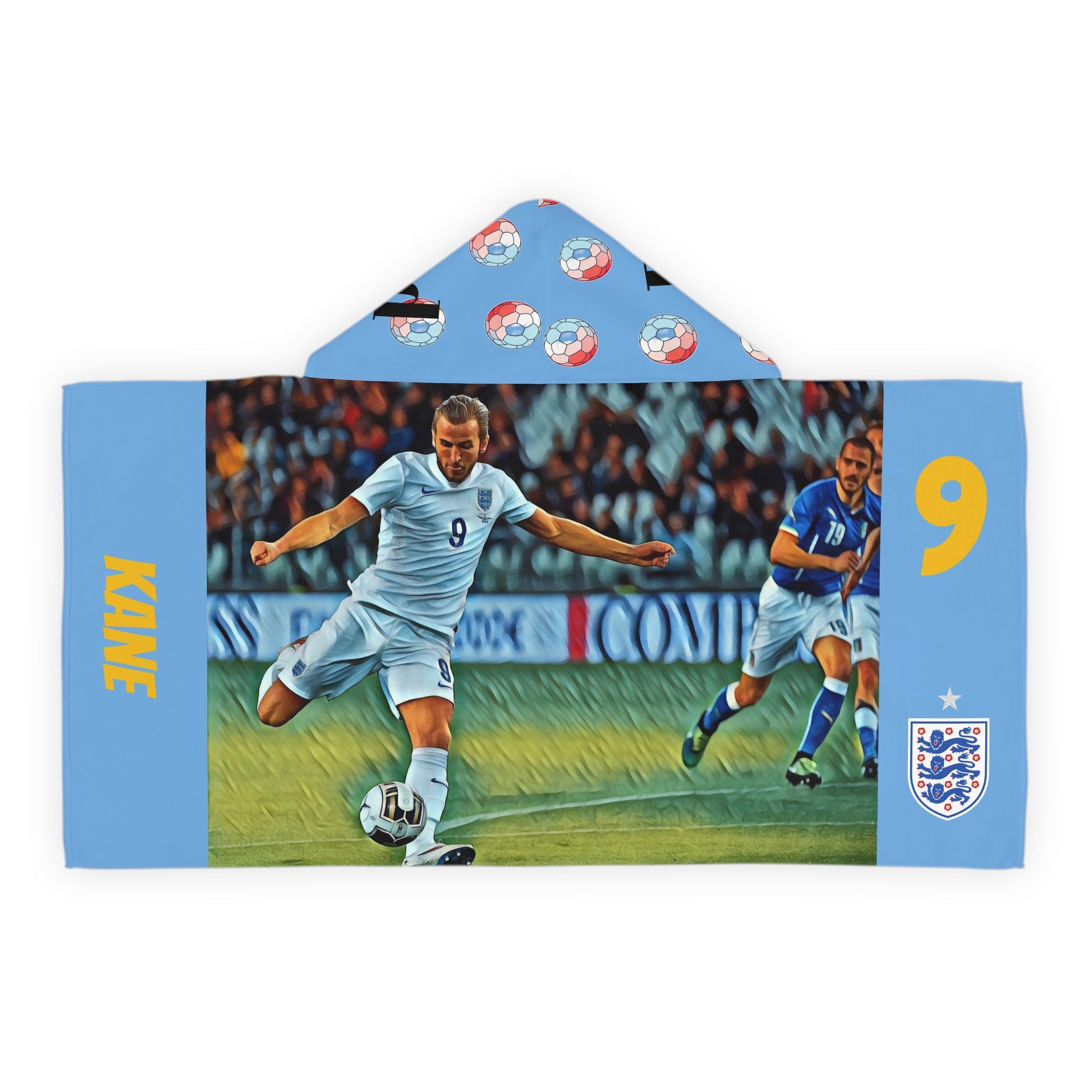 Euro 2024 - Youth Hooded Towel - Kane - England - Deportivo Gorillas 