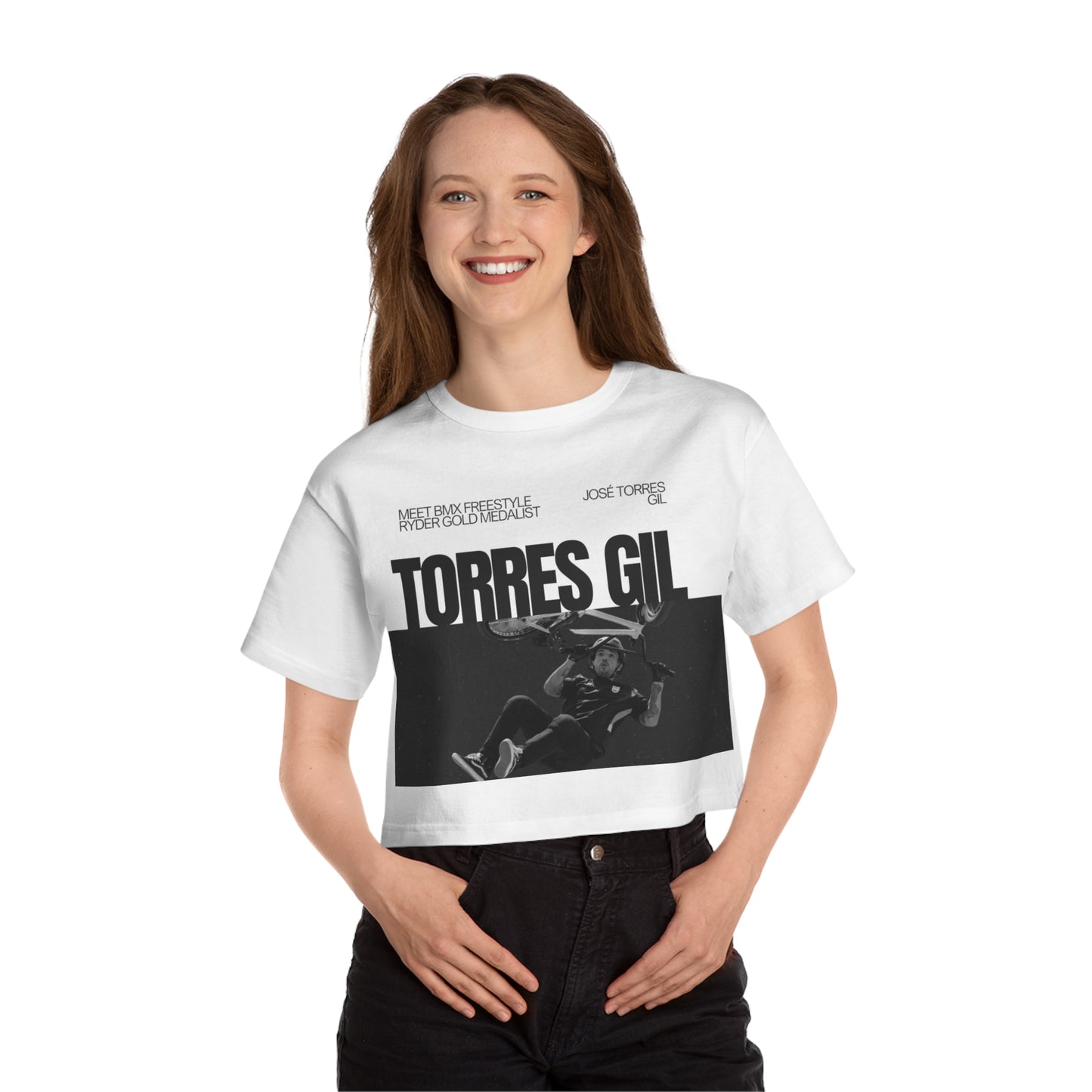 Champion Women's Heritage Cropped T-Shirt José Torres Gil - Deportivo Gorillas 