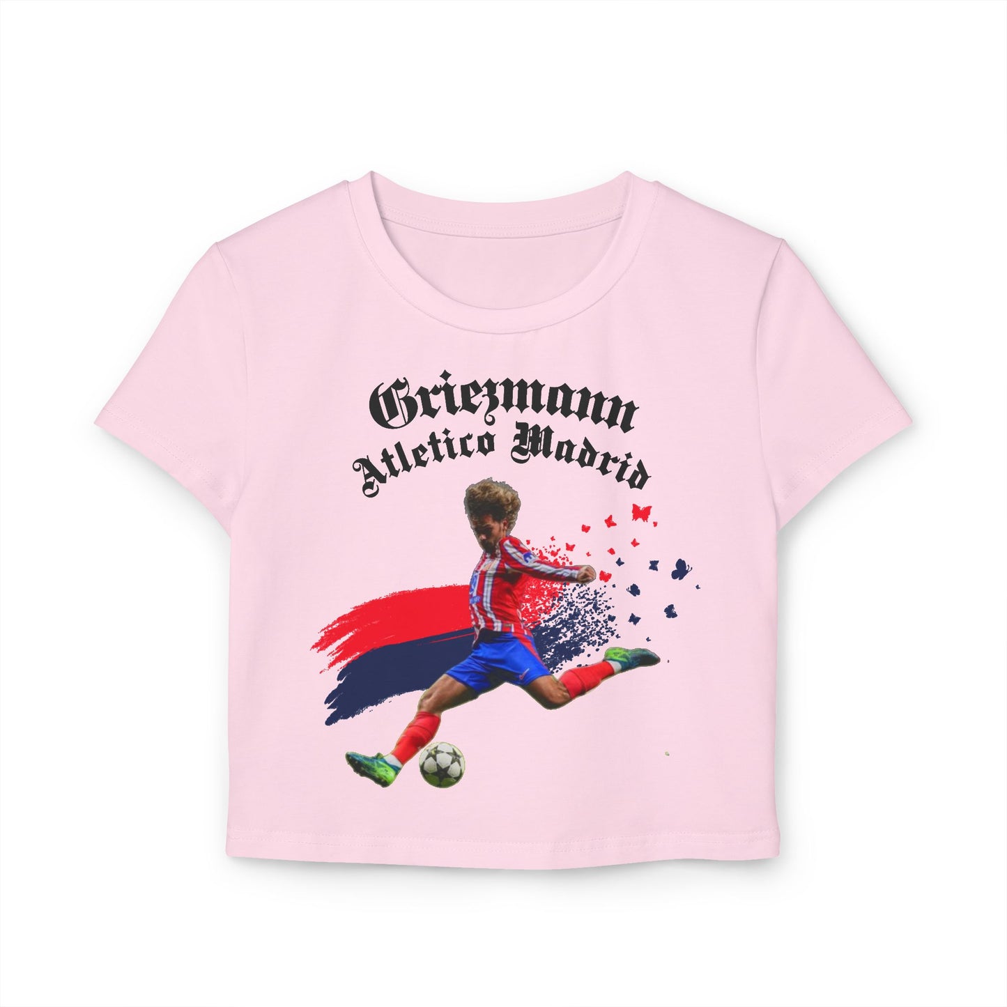 Women's Baby Tee - Antoine Griezmann Atletico Madrid Soccer Fan T-Shirt - Deportivo Gorillas 