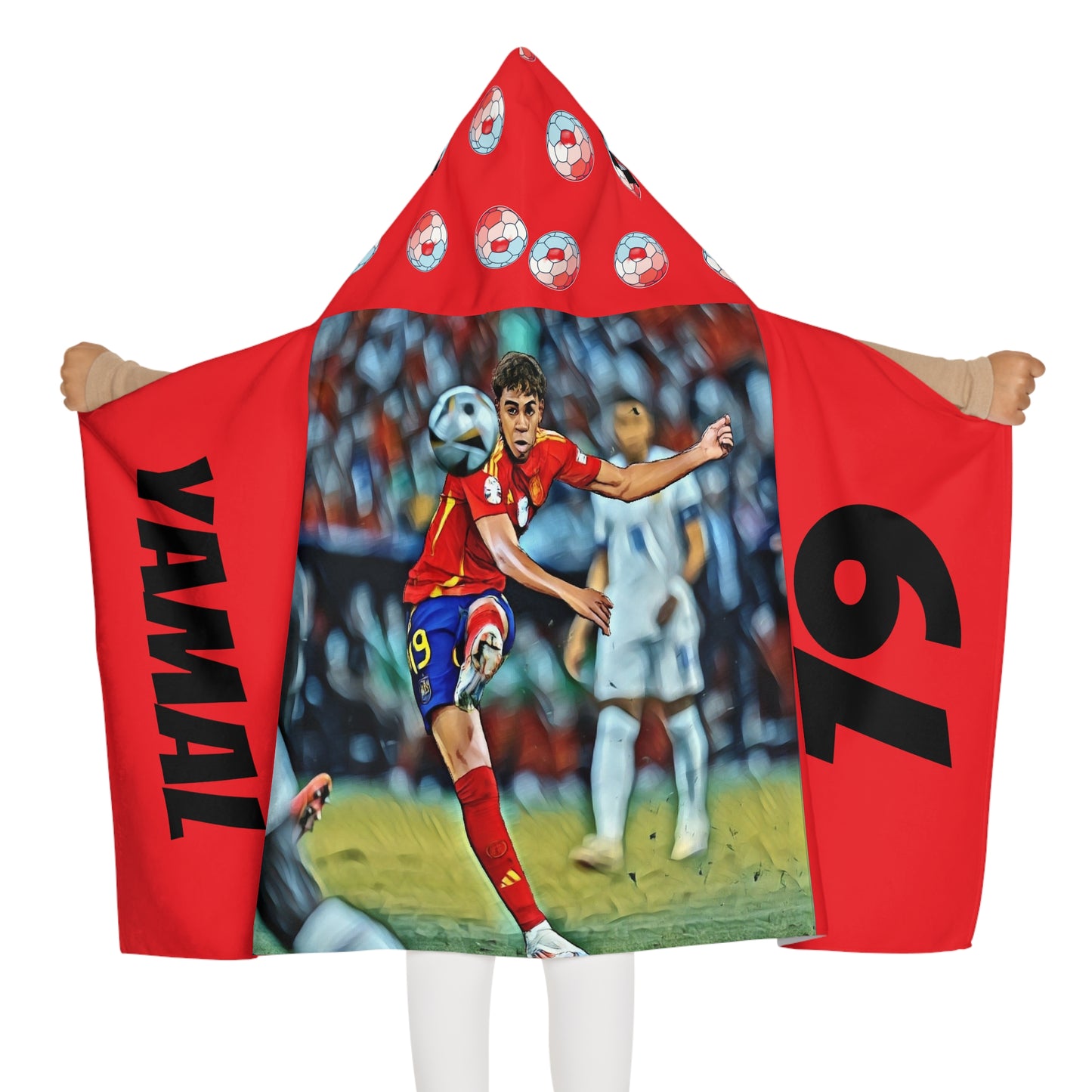 Euro 2024 - Youth Hooded Towel - Yamal - España - Deportivo Gorillas 