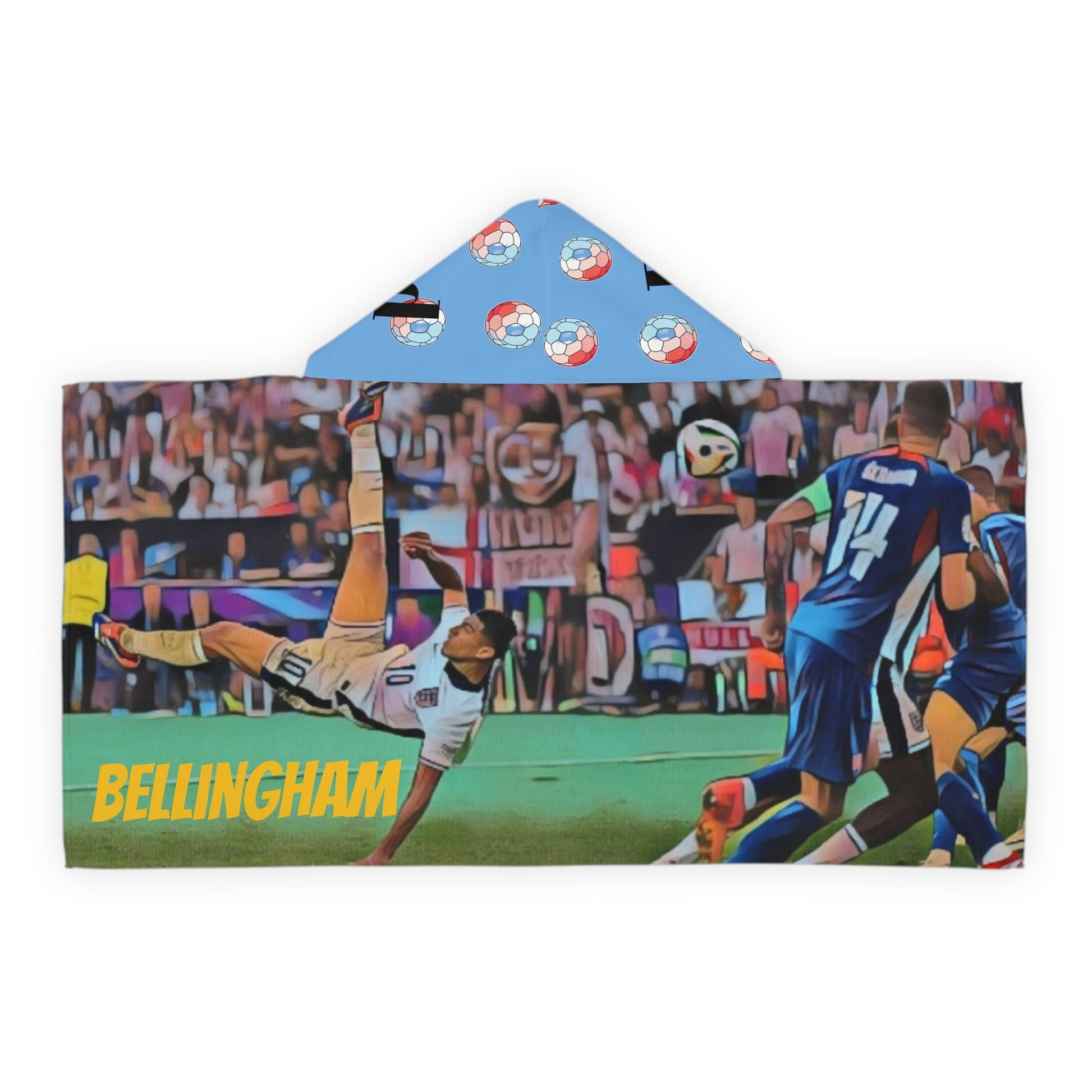 Euro 2024 - Youth Hooded Towel - Bellingham - England - Deportivo Gorillas 