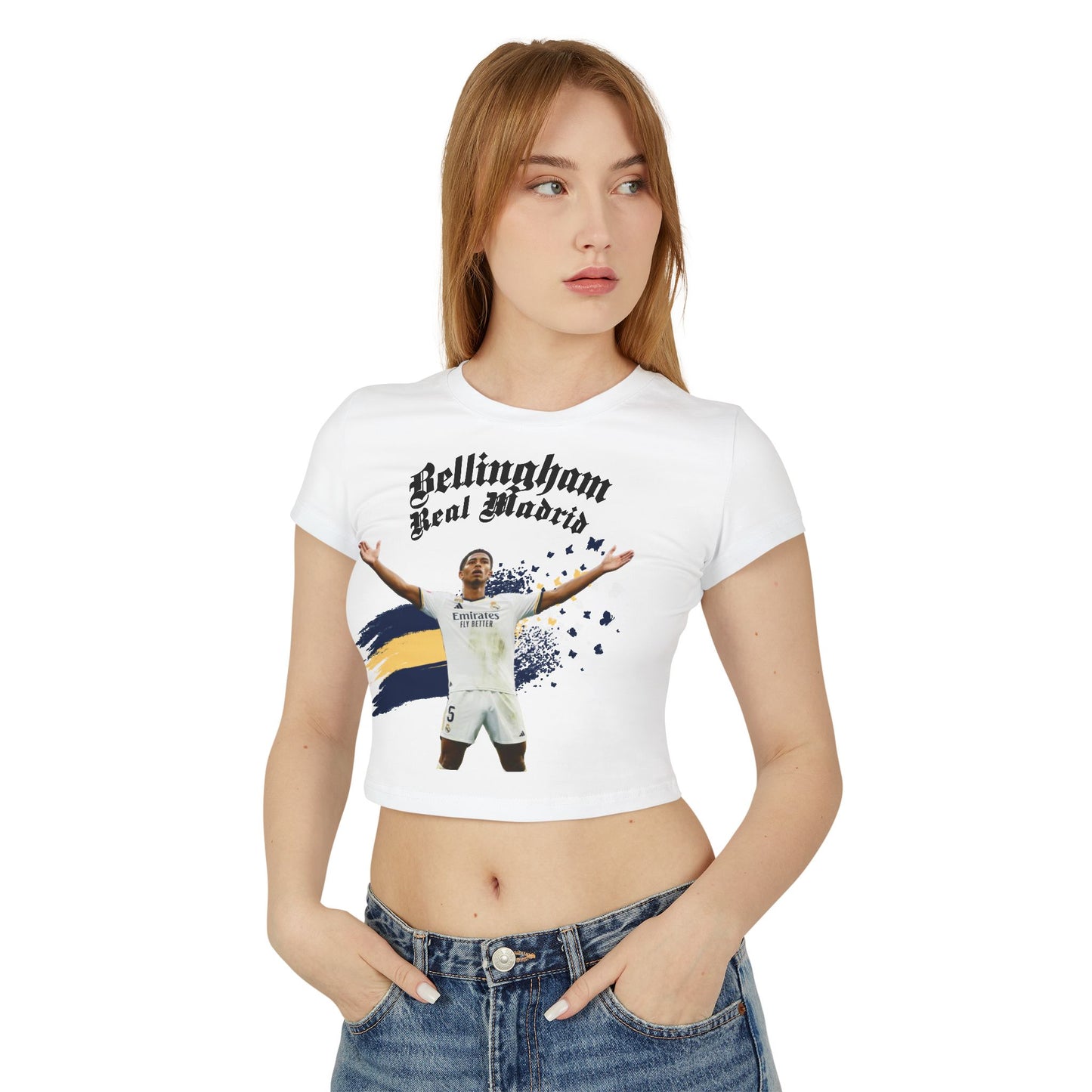 Jude Bellingham Real Madrid Women's Baby Tee - Deportivo Gorillas 