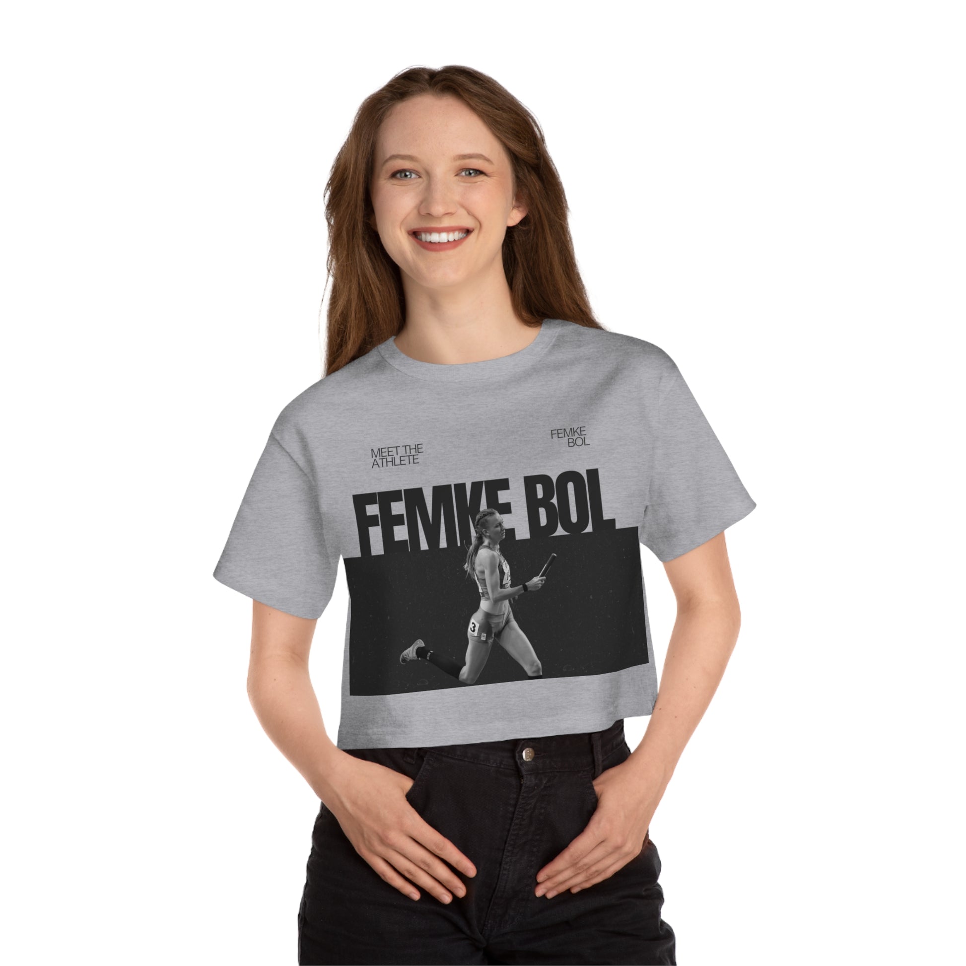 Champion Women's Heritage Cropped T-Shirt Femke Bol - Deportivo Gorillas 