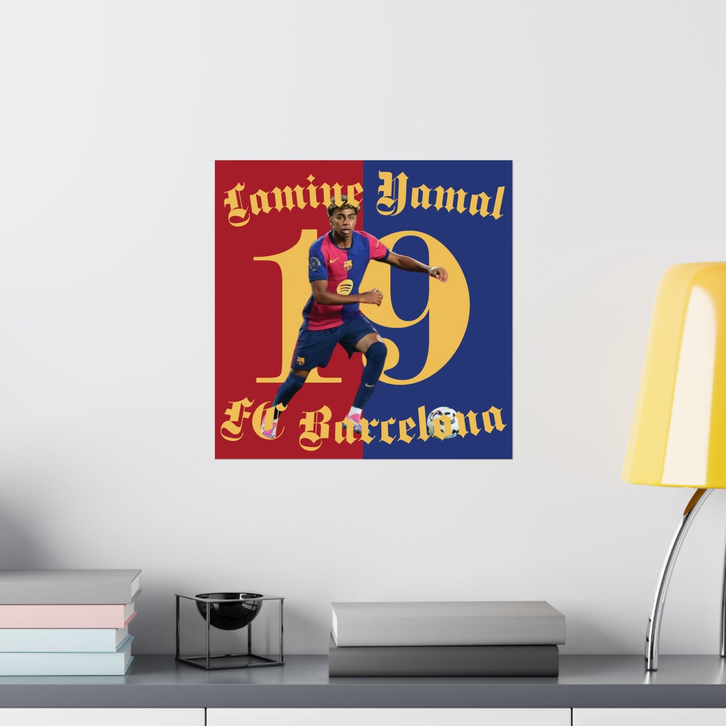 Football Ultras Matte Poster, Lamine Yamal FC Barcelona Vertical Print, Soccer Fan Art Decor, Sports Room Decoration, Matte Wall Art Print, - Deportivo Gorillas 