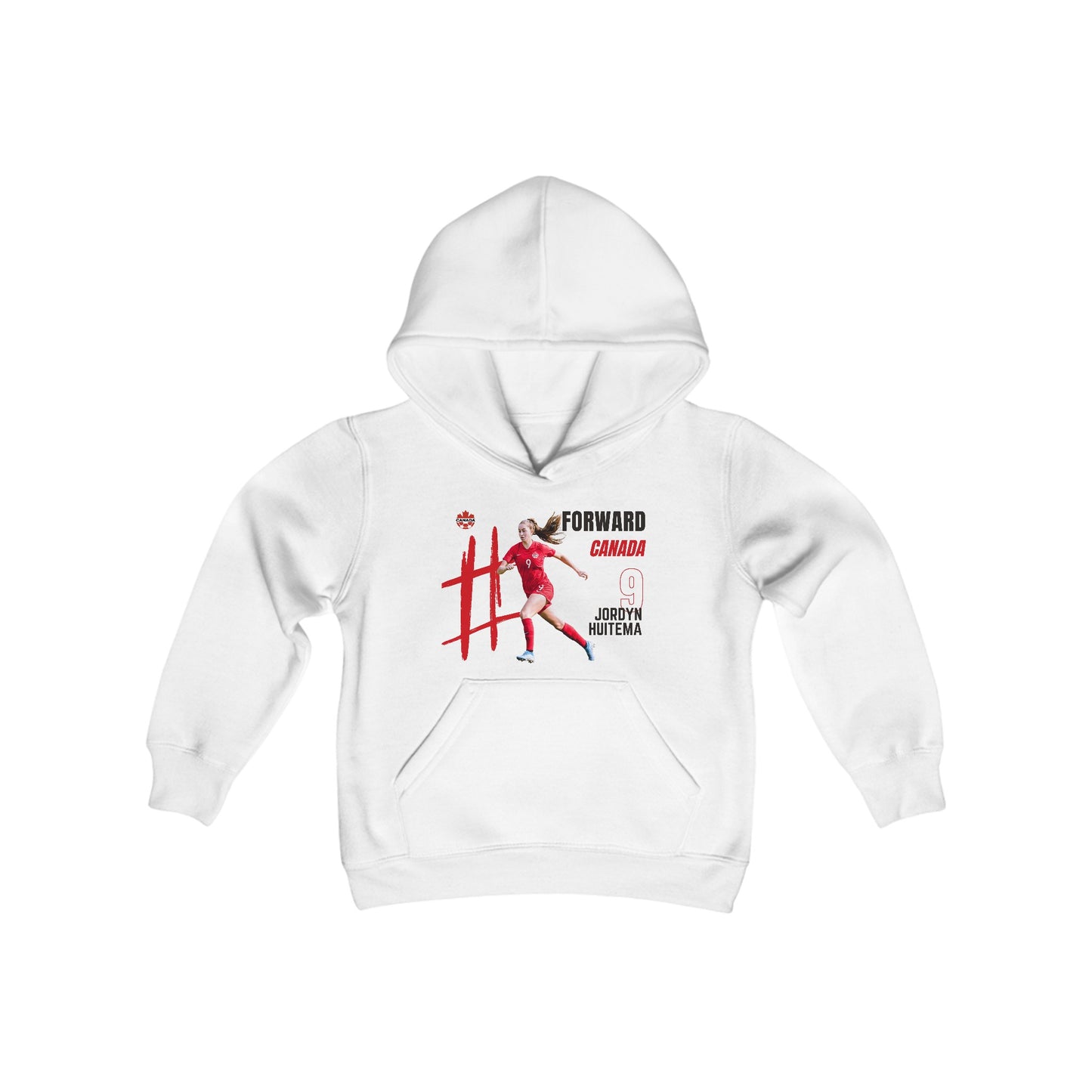 Youth Heavy Blend Hooded Sweatshirt - Jordyn Huitema - Canada - Deportivo Gorillas 