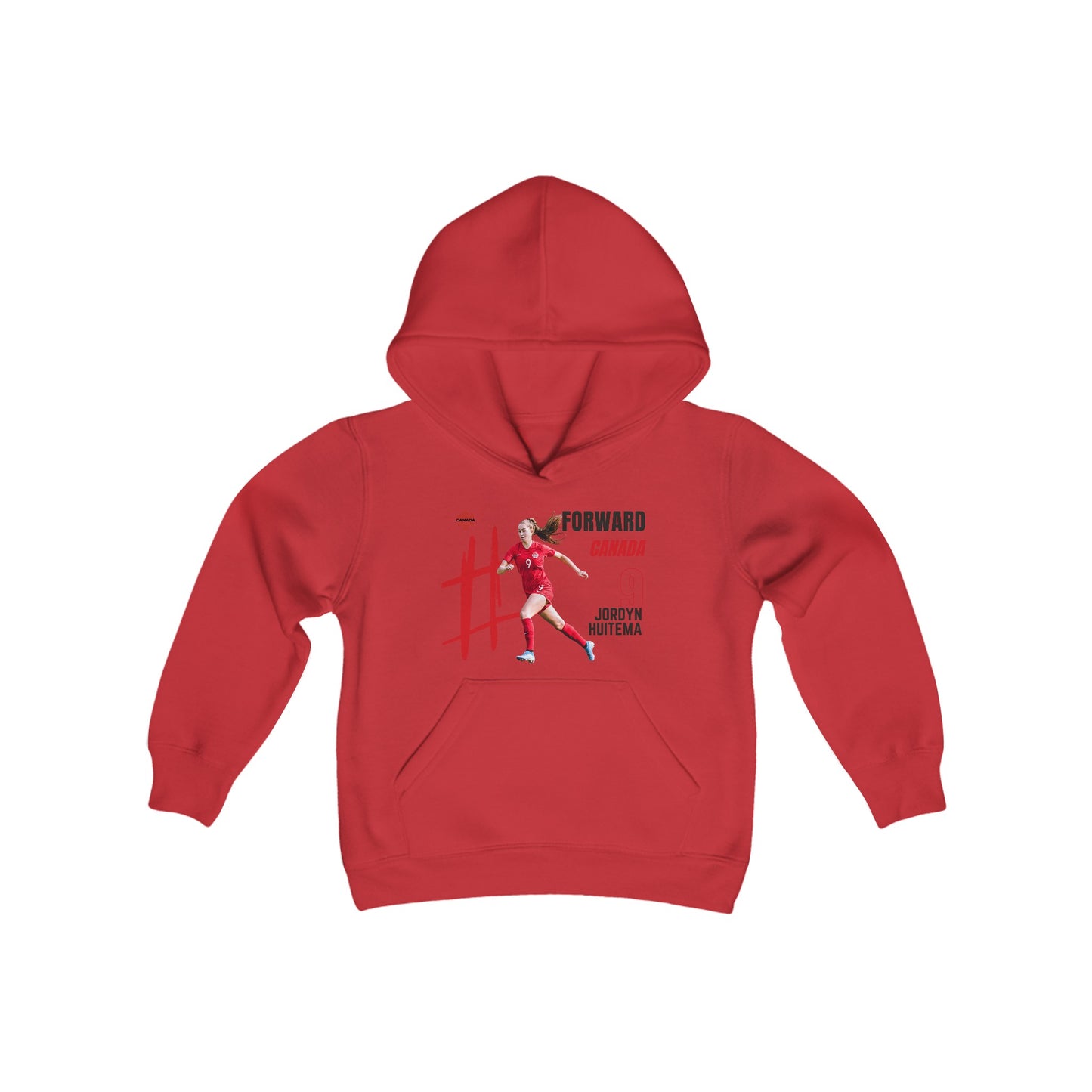 Youth Heavy Blend Hooded Sweatshirt - Jordyn Huitema - Canada - Deportivo Gorillas 