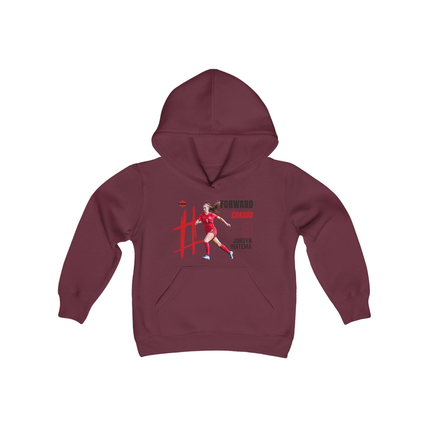 Youth Heavy Blend Hooded Sweatshirt - Jordyn Huitema - Canada - Deportivo Gorillas 