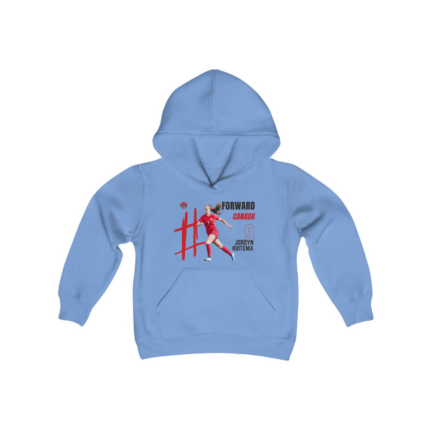 Youth Heavy Blend Hooded Sweatshirt - Jordyn Huitema - Canada - Deportivo Gorillas 