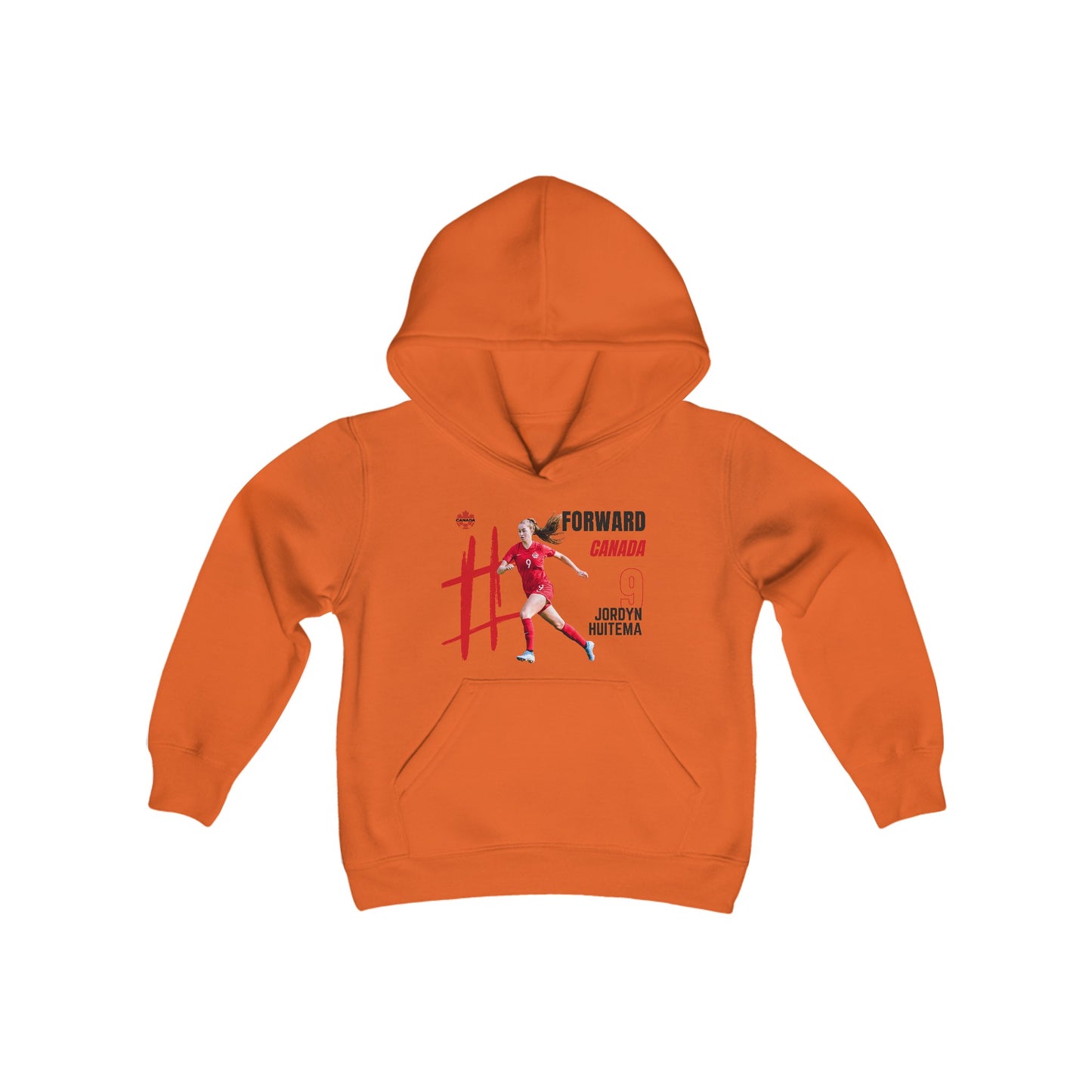 Youth Heavy Blend Hooded Sweatshirt - Jordyn Huitema - Canada - Deportivo Gorillas 