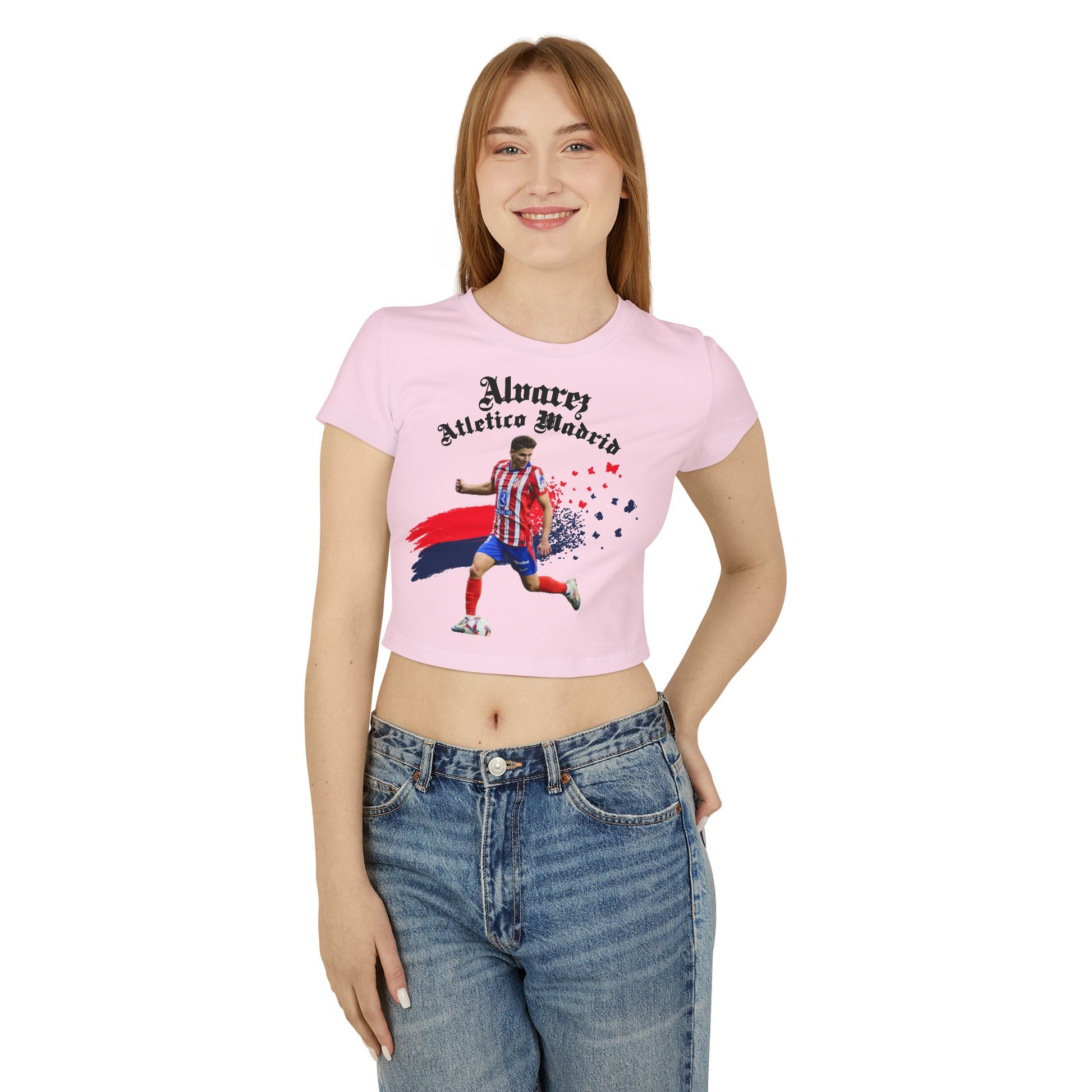 Julian Alvarez Atletico Madrid Women's Baby Tee - Deportivo Gorillas 