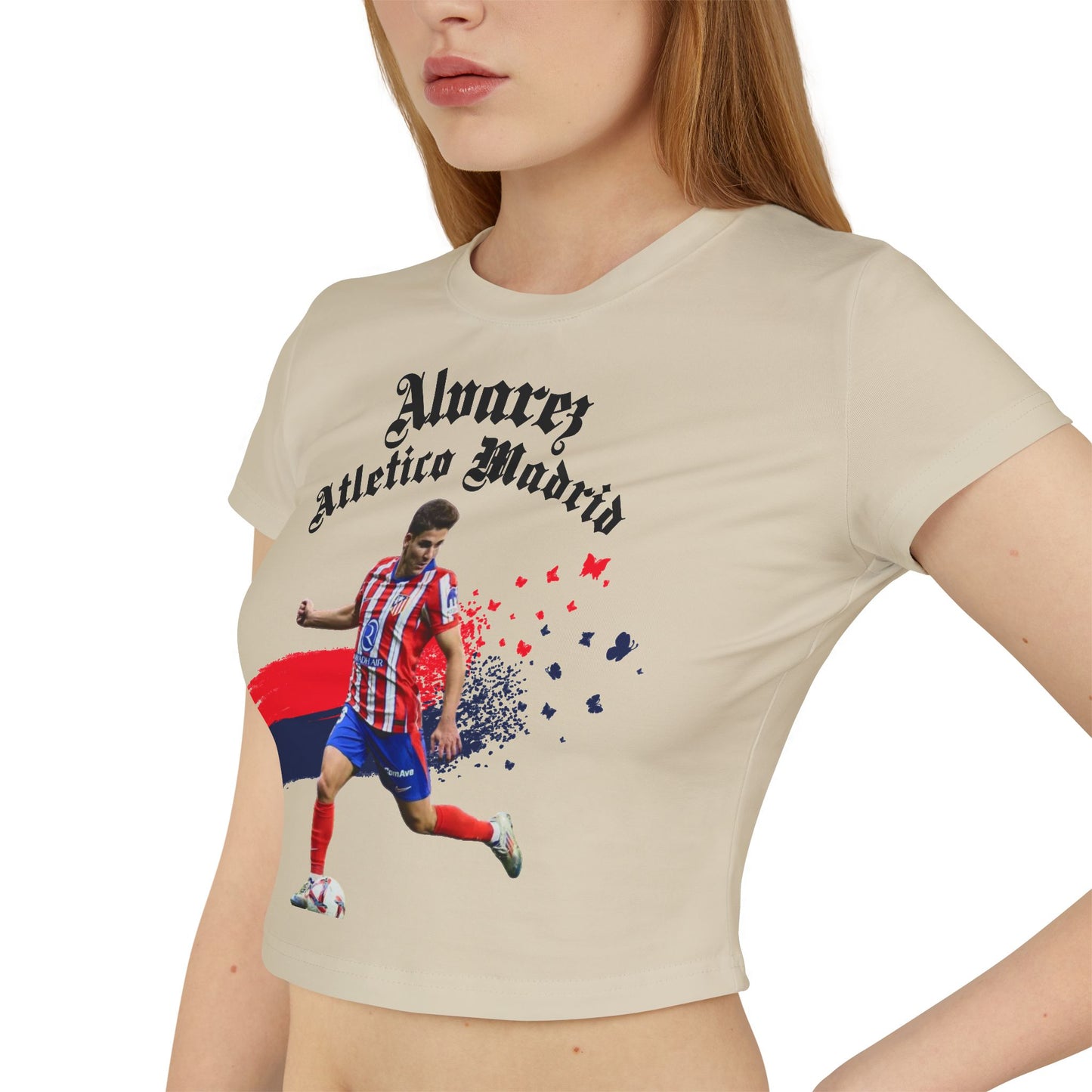 Julian Alvarez Atletico Madrid Women's Baby Tee - Deportivo Gorillas 