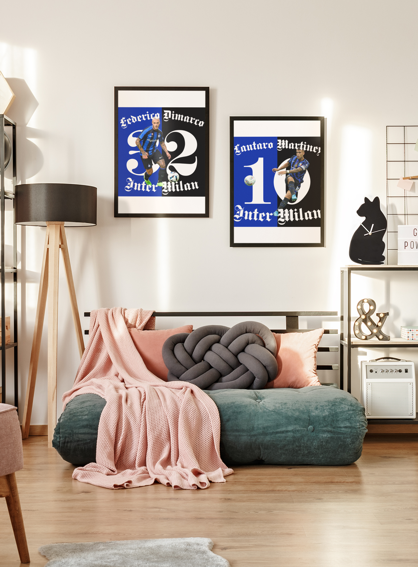 Football Poster, Matte Vertical Poster, Lautaro Martinez Inter Milan Scorer Stats Poster - Deportivo Gorillas 