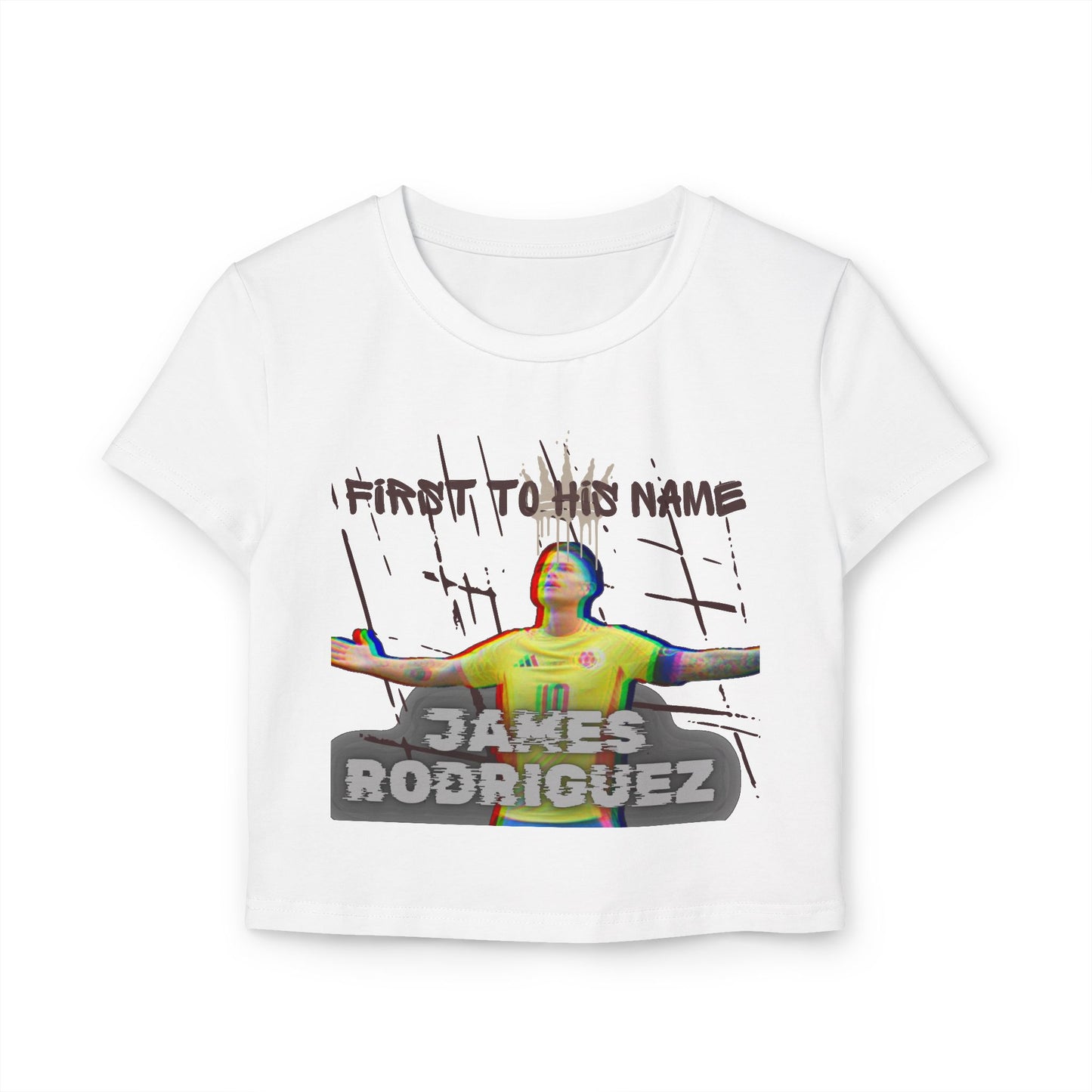 Baby Tee Funny Quotes Women's T-Shirt James Rodriguez - Deportivo Gorillas 