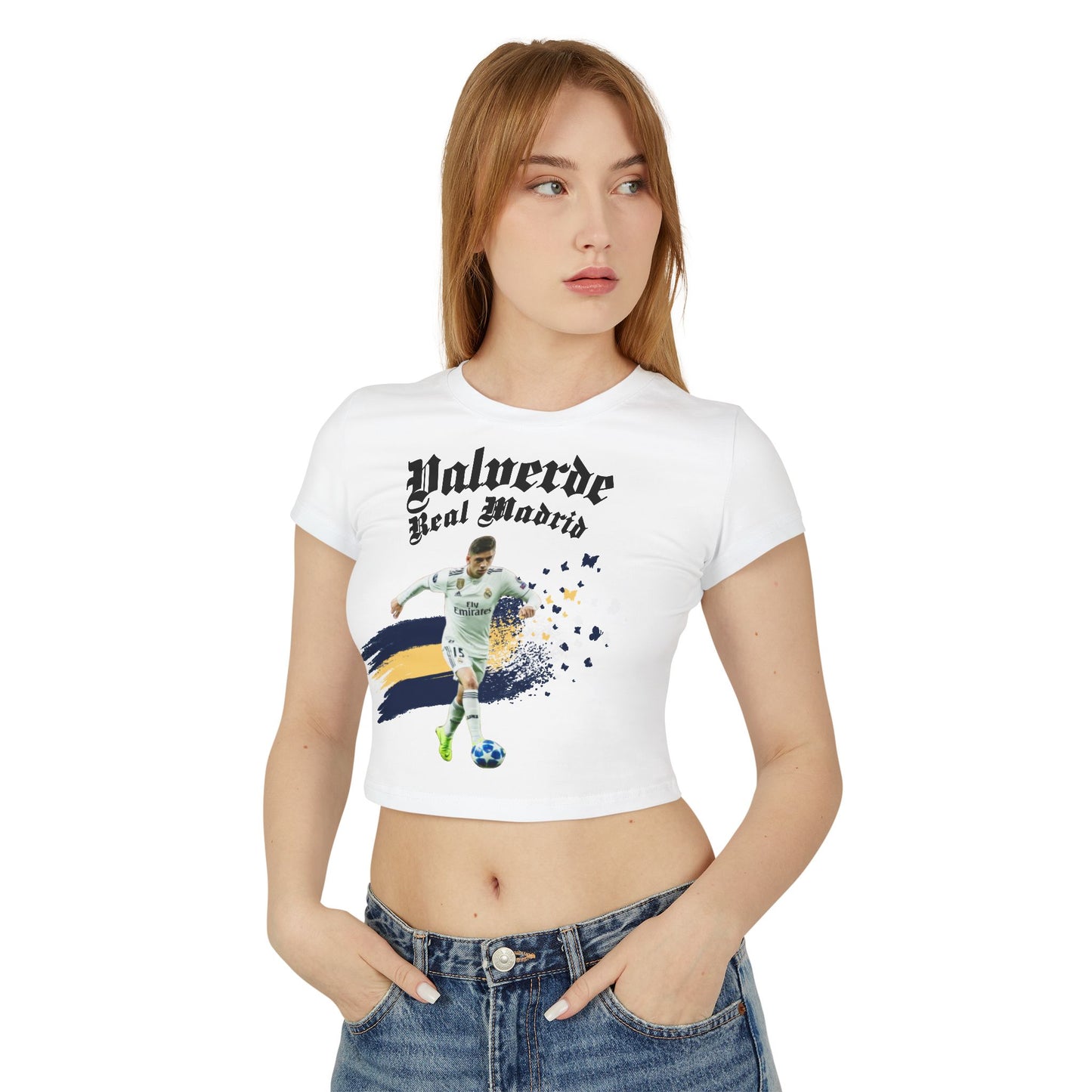 Federico Valverde Real Madrid Baby Tee Women's T-Shirt - Deportivo Gorillas 