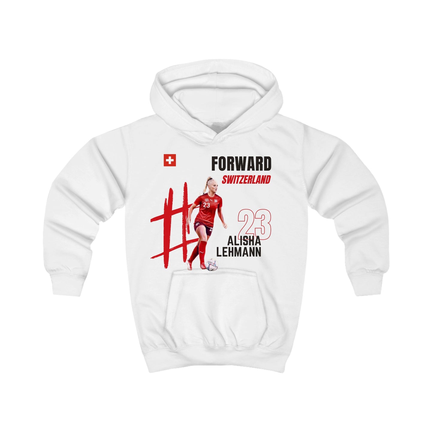 Kids Hoodie - Alisha Lehmann - Switzerland - Deportivo Gorillas 