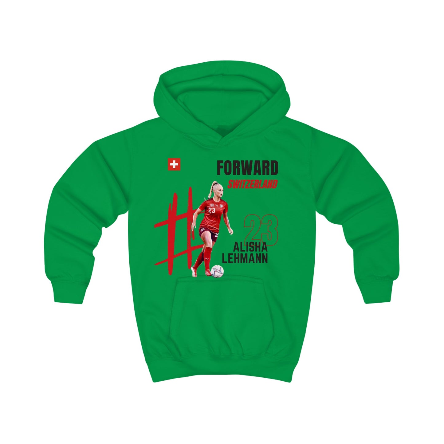 Kids Hoodie - Alisha Lehmann - Switzerland - Deportivo Gorillas 