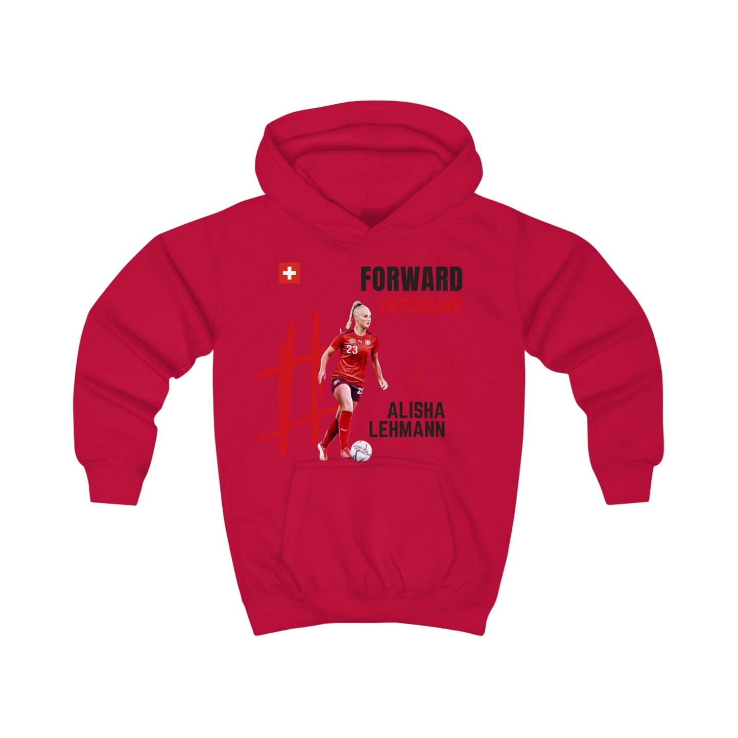 Kids Hoodie - Alisha Lehmann - Switzerland - Deportivo Gorillas 