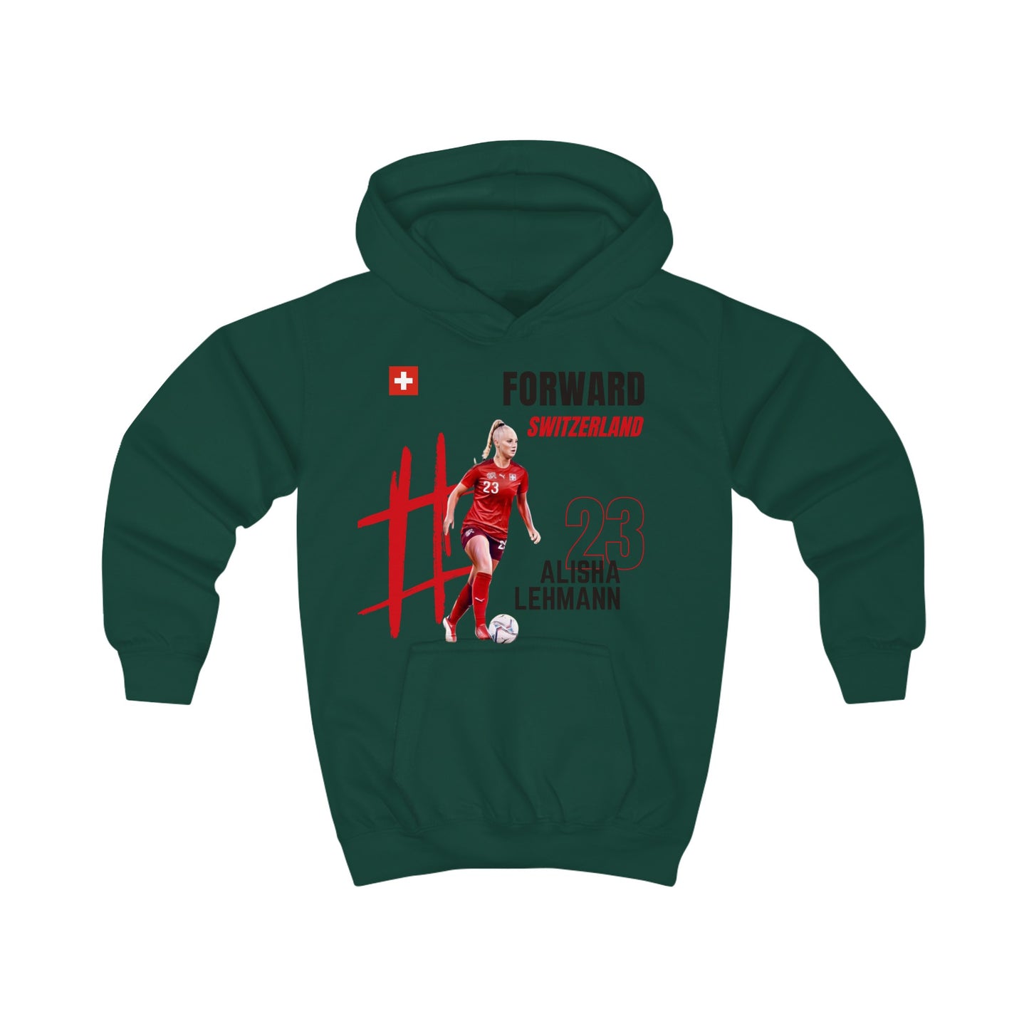 Kids Hoodie - Alisha Lehmann - Switzerland - Deportivo Gorillas 