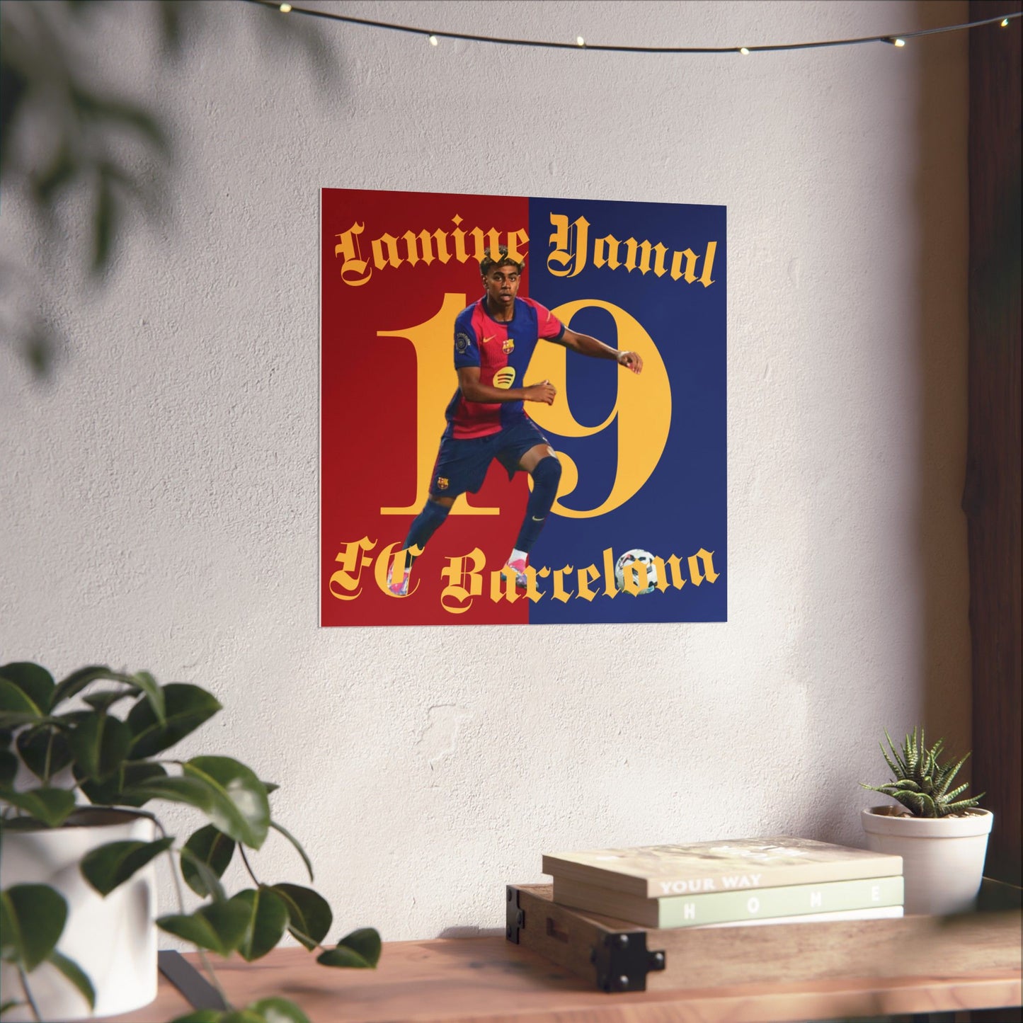 Football Ultras Matte Poster, Lamine Yamal FC Barcelona Vertical Print, Soccer Fan Art Decor, Sports Room Decoration, Matte Wall Art Print, - Deportivo Gorillas 