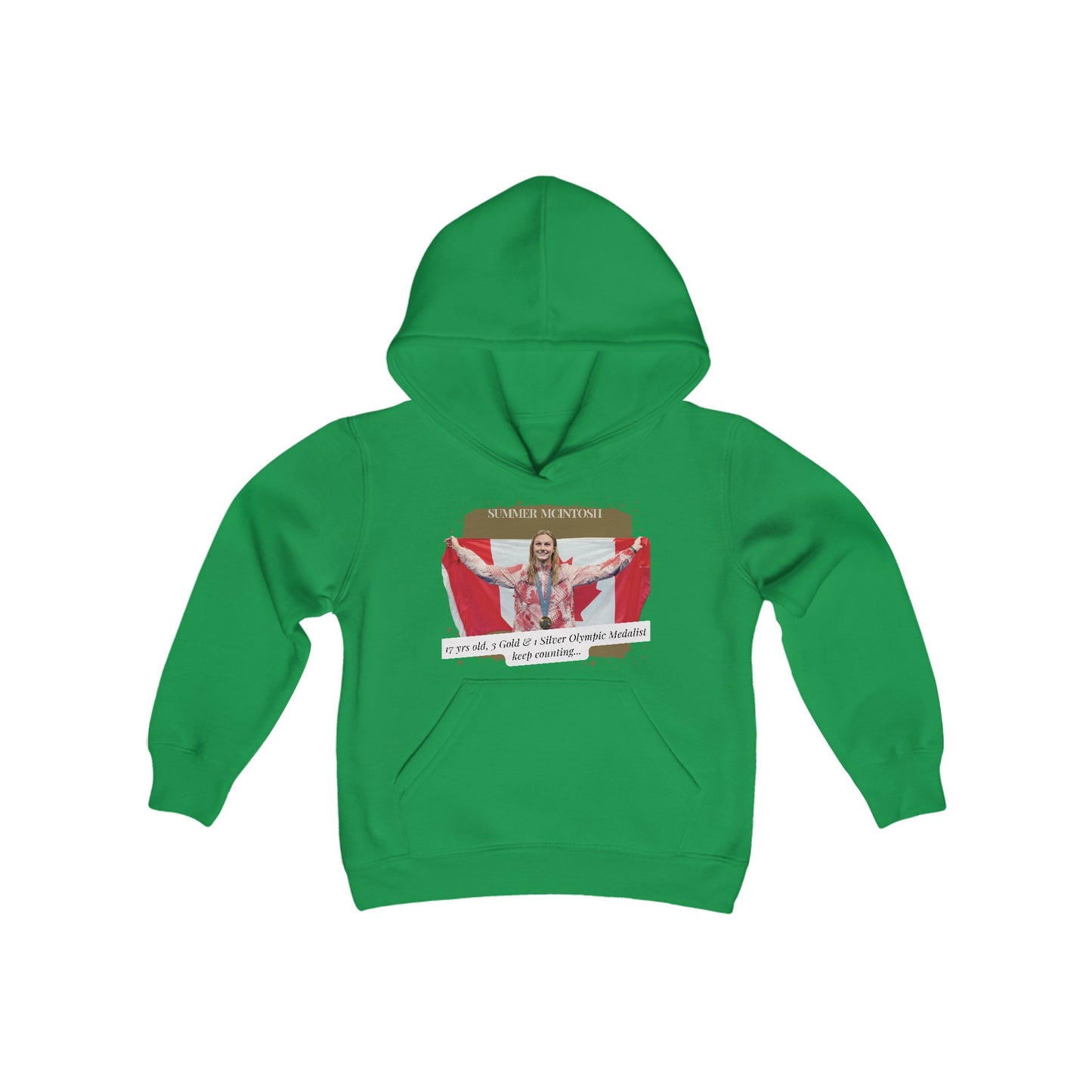 Youth Heavy Blend Hooded Sweatshirt - Summer McIntosh - Canada- Canada - Deportivo Gorillas 