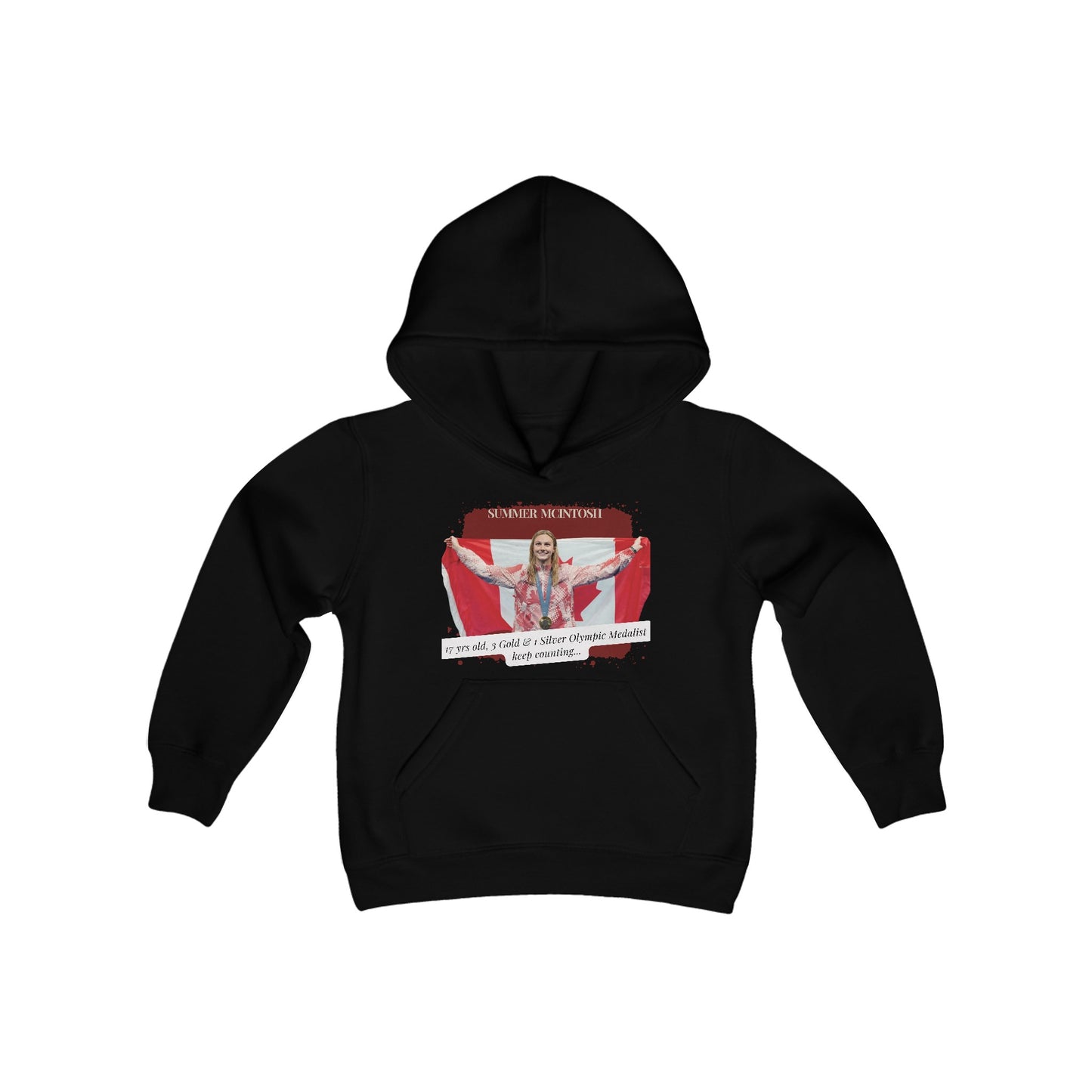 Youth Heavy Blend Hooded Sweatshirt - Summer McIntosh - Canada- Canada - Deportivo Gorillas 