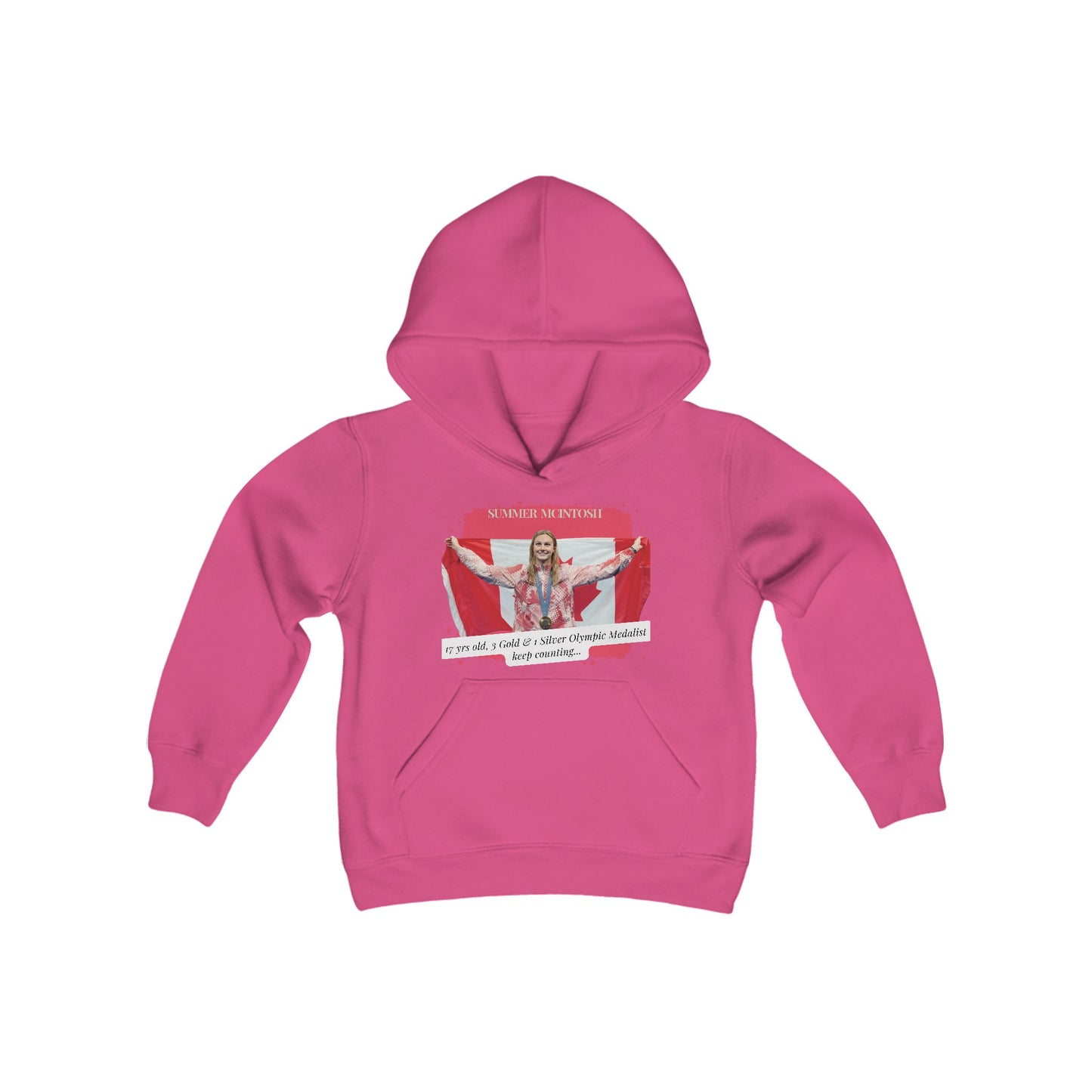 Youth Heavy Blend Hooded Sweatshirt - Summer McIntosh - Canada- Canada - Deportivo Gorillas 