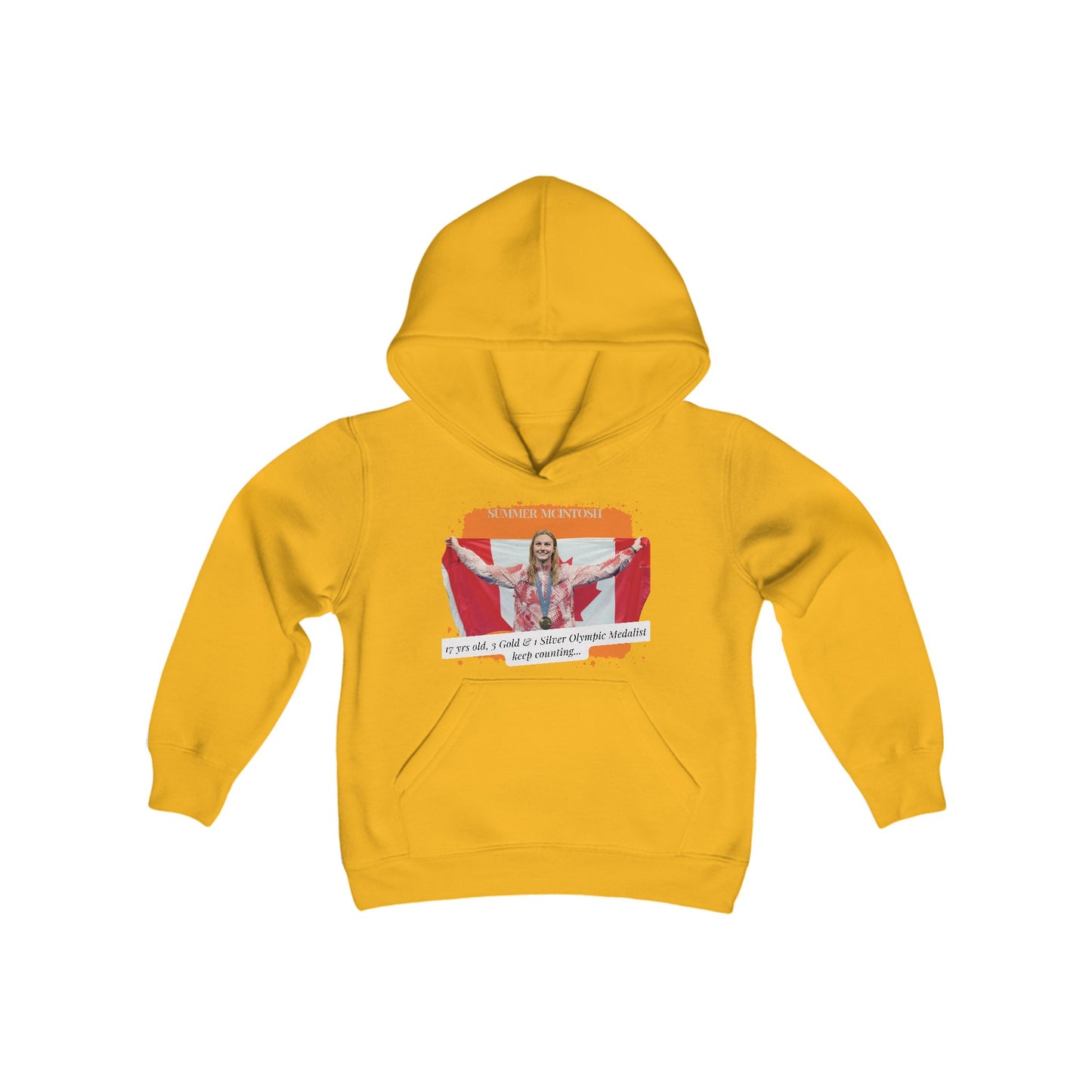 Youth Heavy Blend Hooded Sweatshirt - Summer McIntosh - Canada- Canada - Deportivo Gorillas 