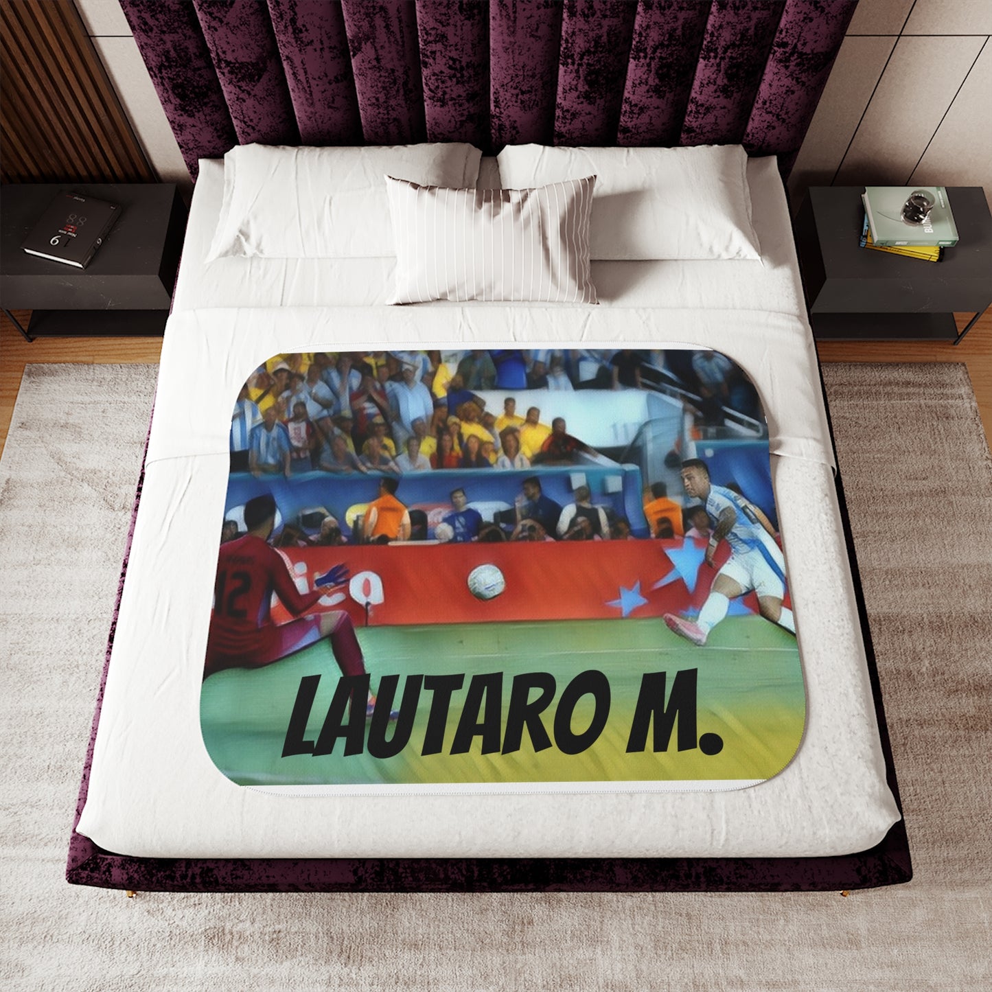 Frazada , Sherpa Blanket, Two Colors Lautaro Argentina - Deportivo Gorillas 