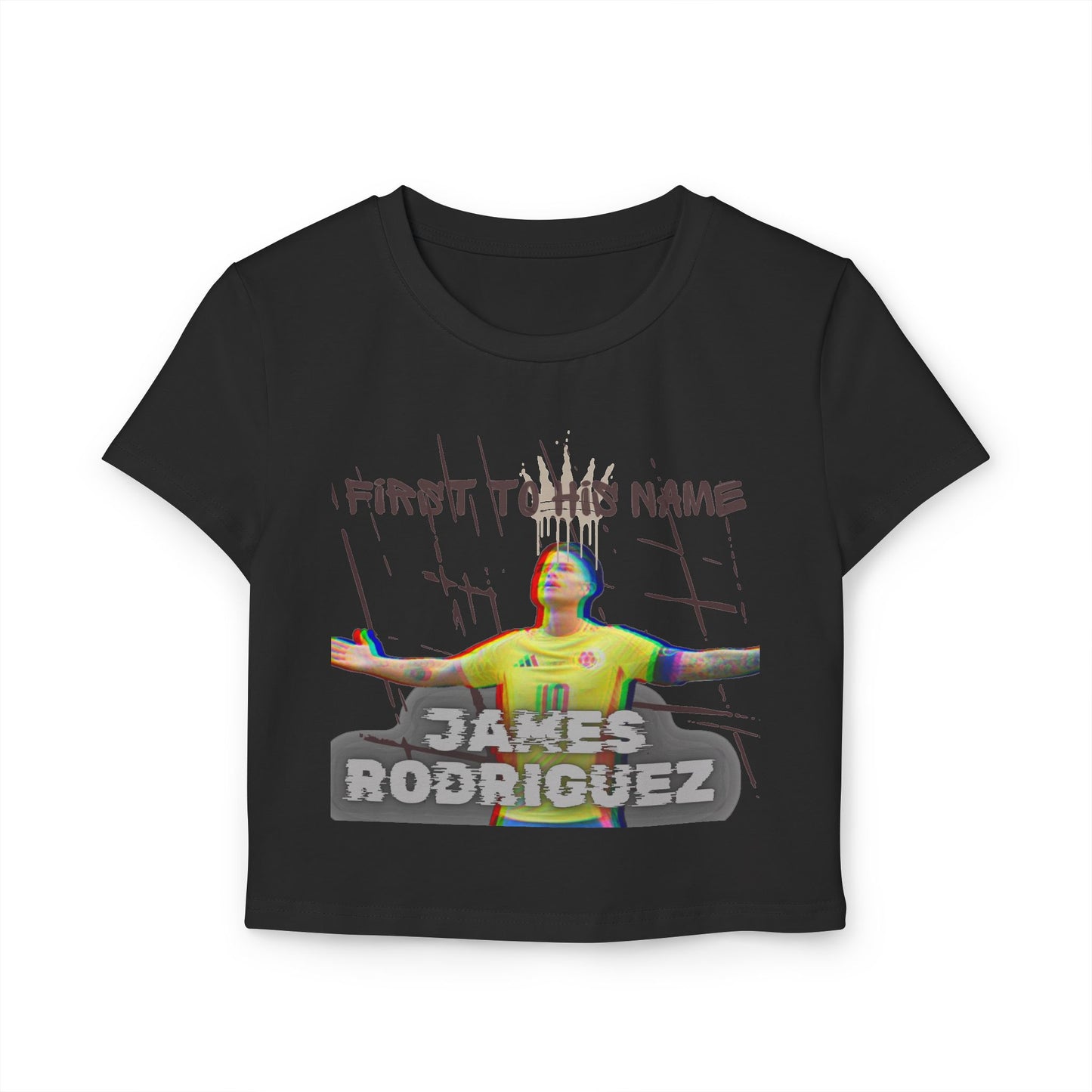 Baby Tee Funny Quotes Women's T-Shirt James Rodriguez - Deportivo Gorillas 