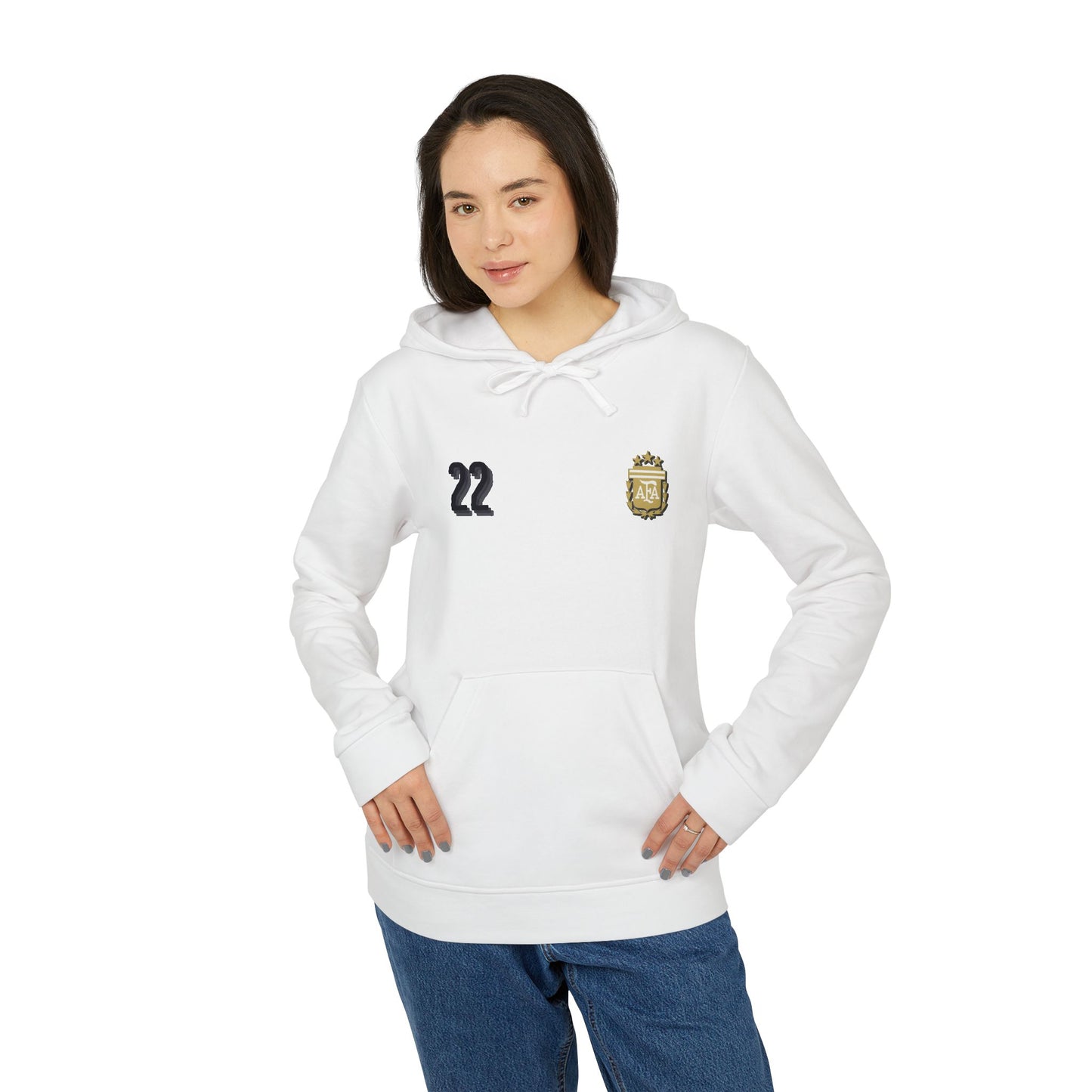 adidas® Unisex Fleece Hoodie - Lautaro - Argentina - Deportivo Gorillas 