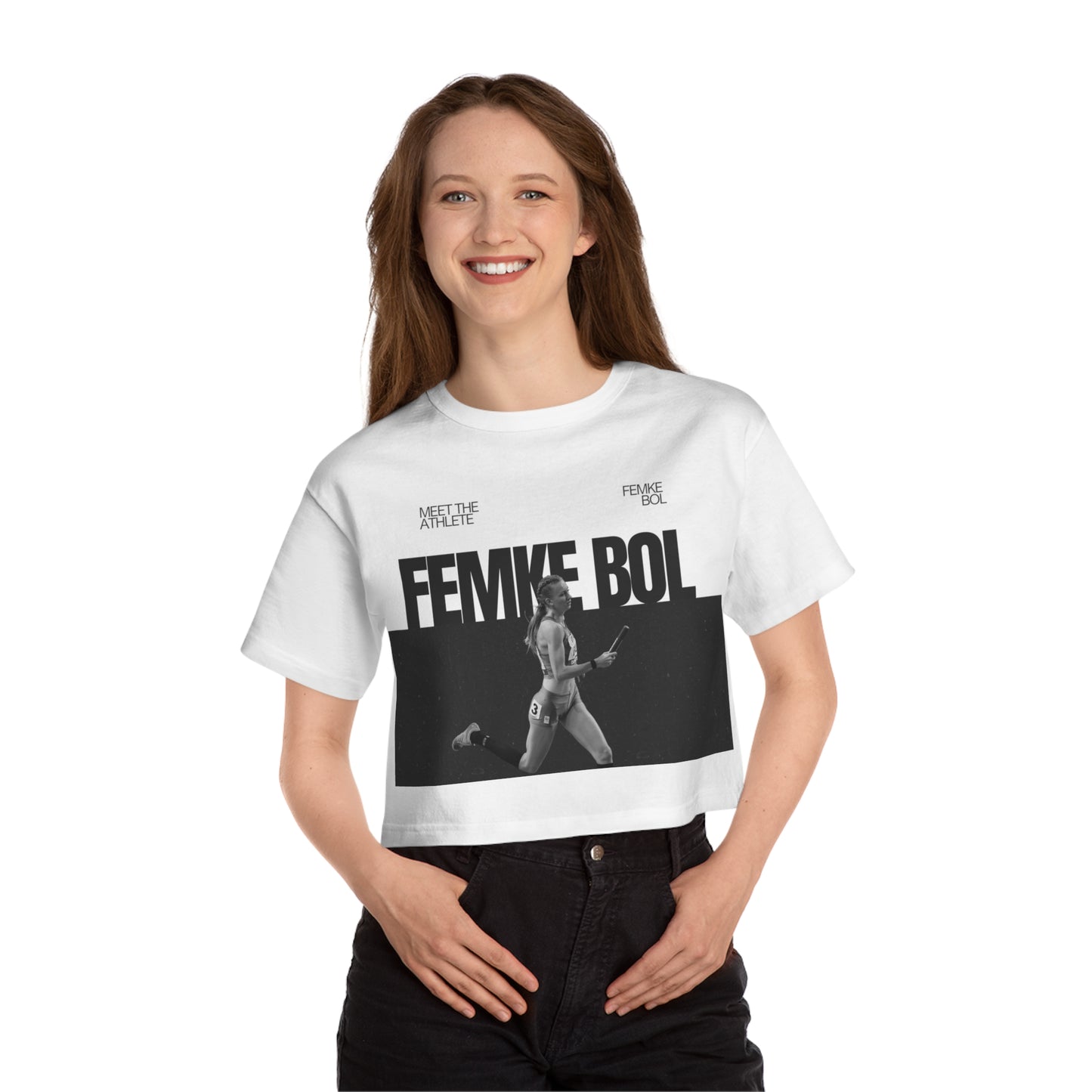 Champion Women's Heritage Cropped T-Shirt Femke Bol - Deportivo Gorillas 