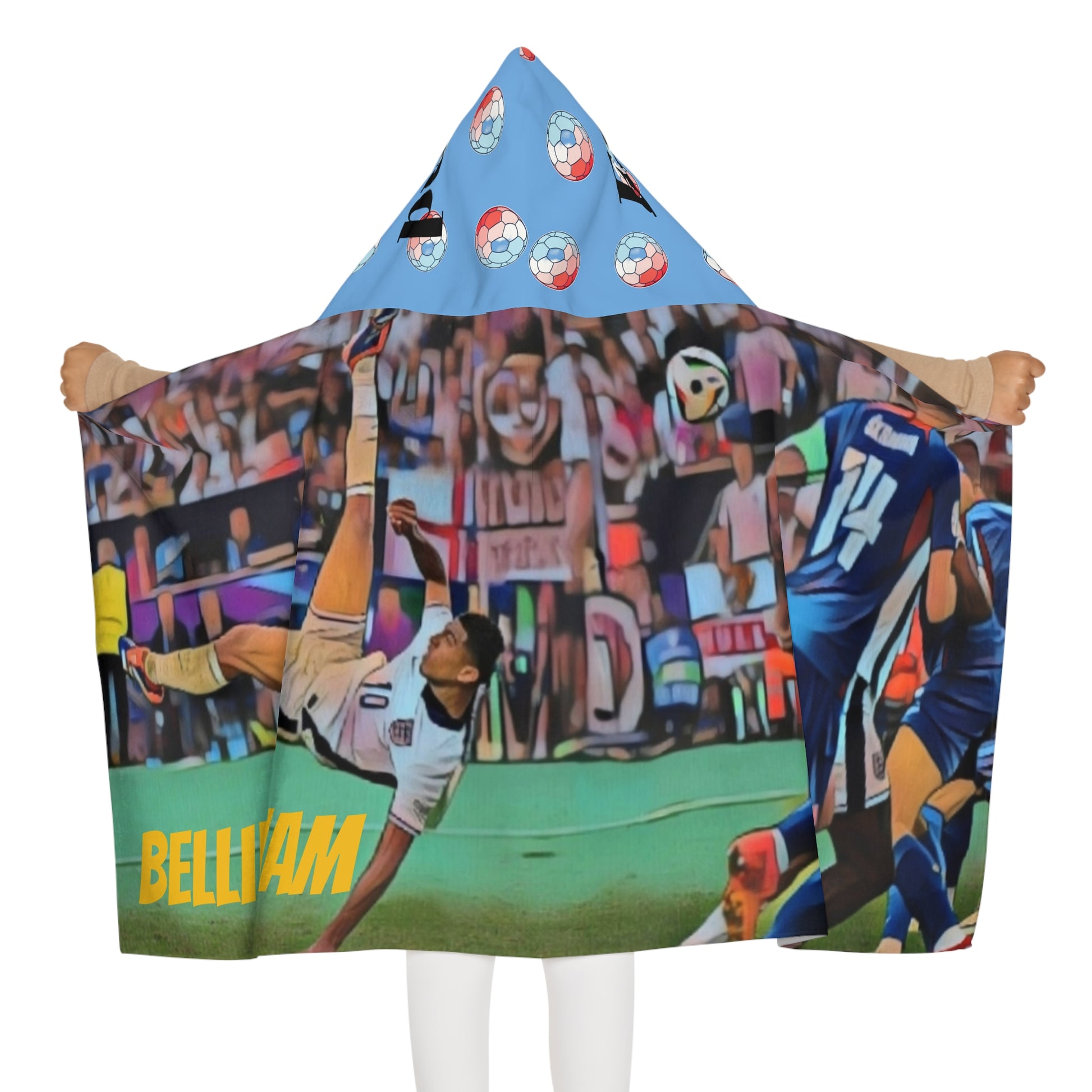 Euro 2024 - Youth Hooded Towel - Bellingham - England - Deportivo Gorillas 