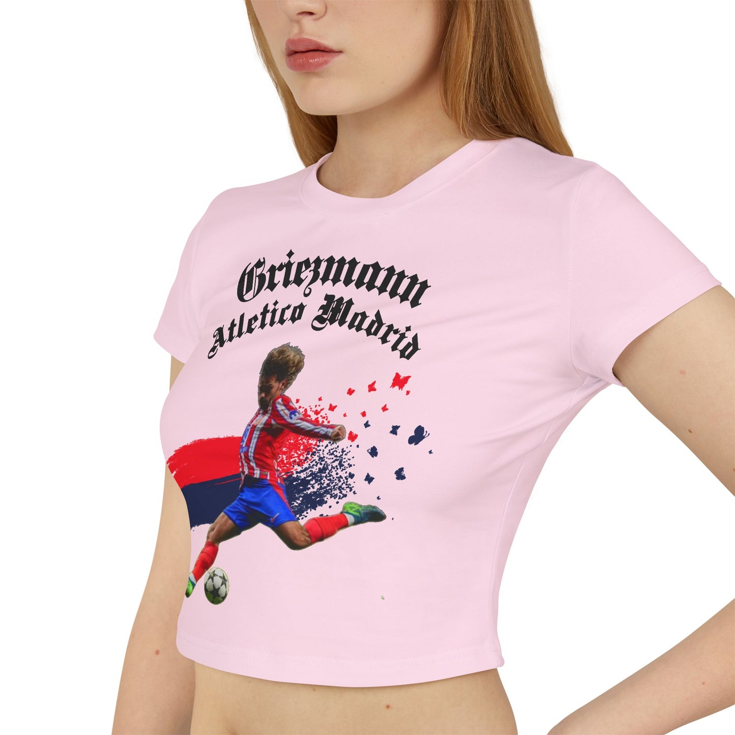 Women's Baby Tee - Antoine Griezmann Atletico Madrid Soccer Fan T-Shirt - Deportivo Gorillas 