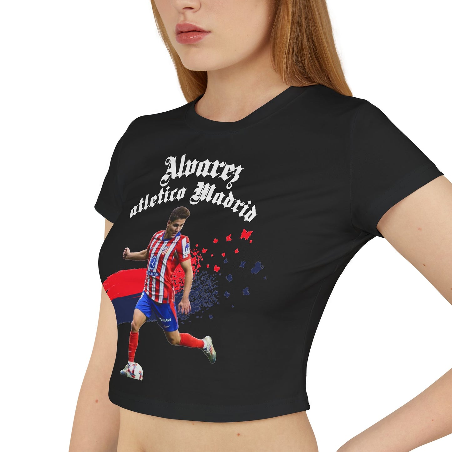 Julian Alvarez Atletico Madrid Women's Baby Tee - Deportivo Gorillas 