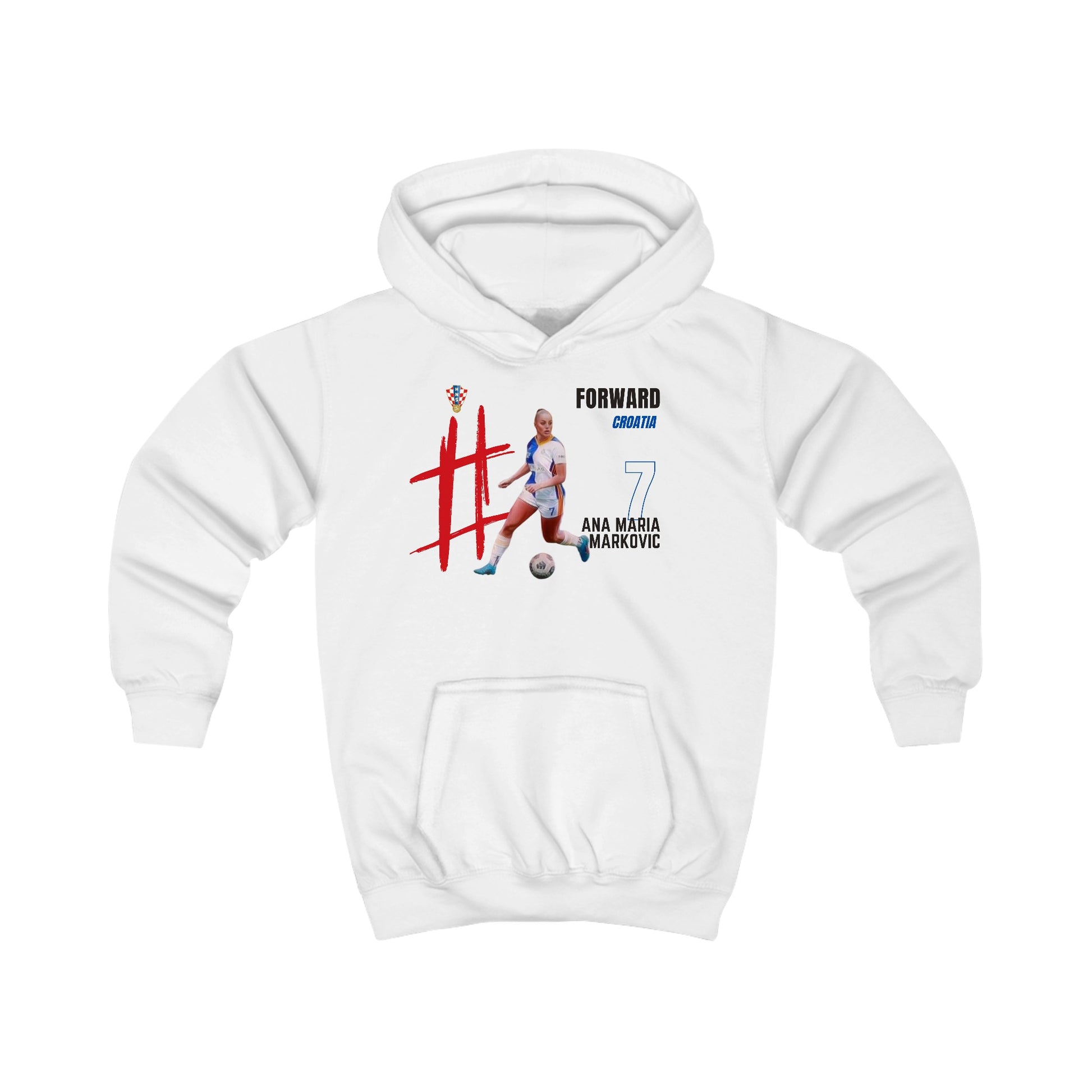 Kids Hoodie - Ana Maria Markovic - Croatia - Deportivo Gorillas 