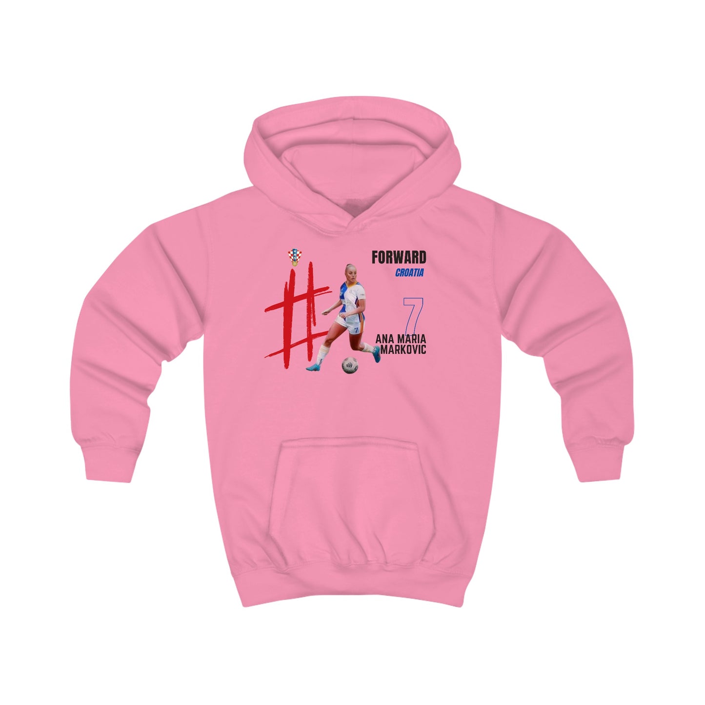 Kids Hoodie - Ana Maria Markovic - Croatia - Deportivo Gorillas 