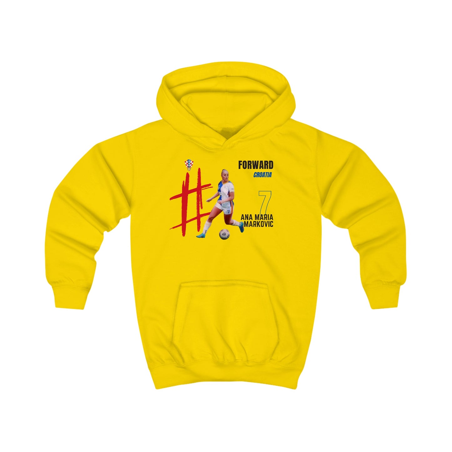 Kids Hoodie - Ana Maria Markovic - Croatia - Deportivo Gorillas 