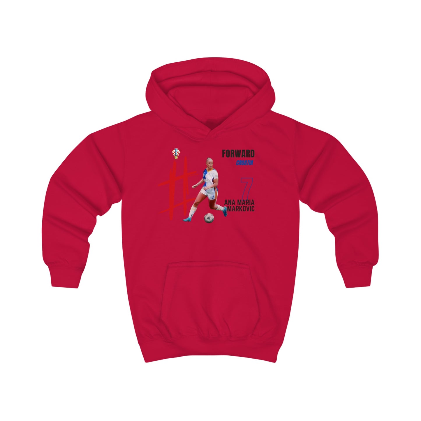 Kids Hoodie - Ana Maria Markovic - Croatia - Deportivo Gorillas 