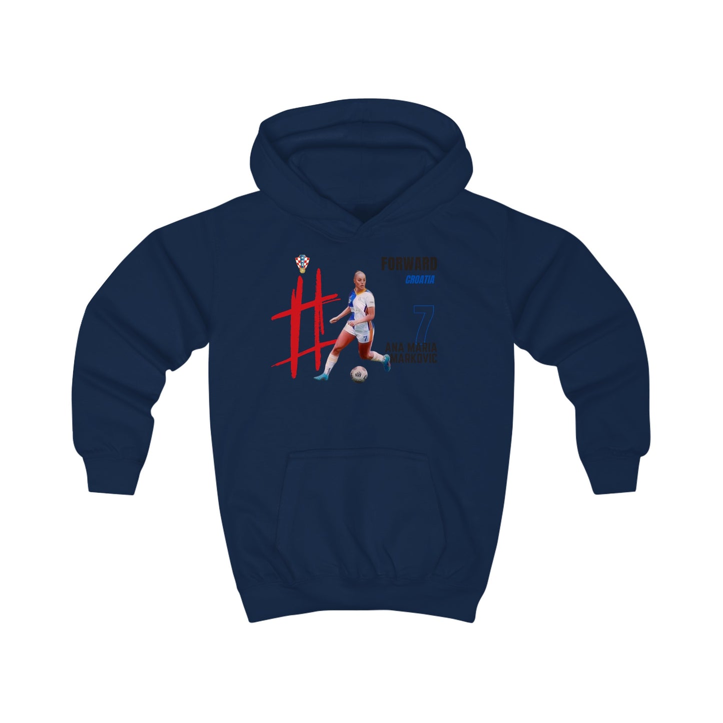 Kids Hoodie - Ana Maria Markovic - Croatia - Deportivo Gorillas 