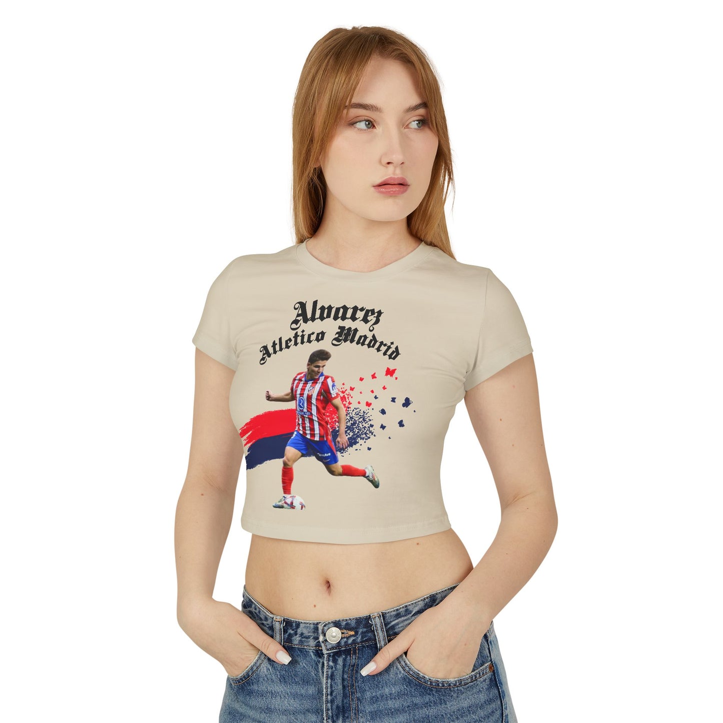 Julian Alvarez Atletico Madrid Women's Baby Tee - Deportivo Gorillas 