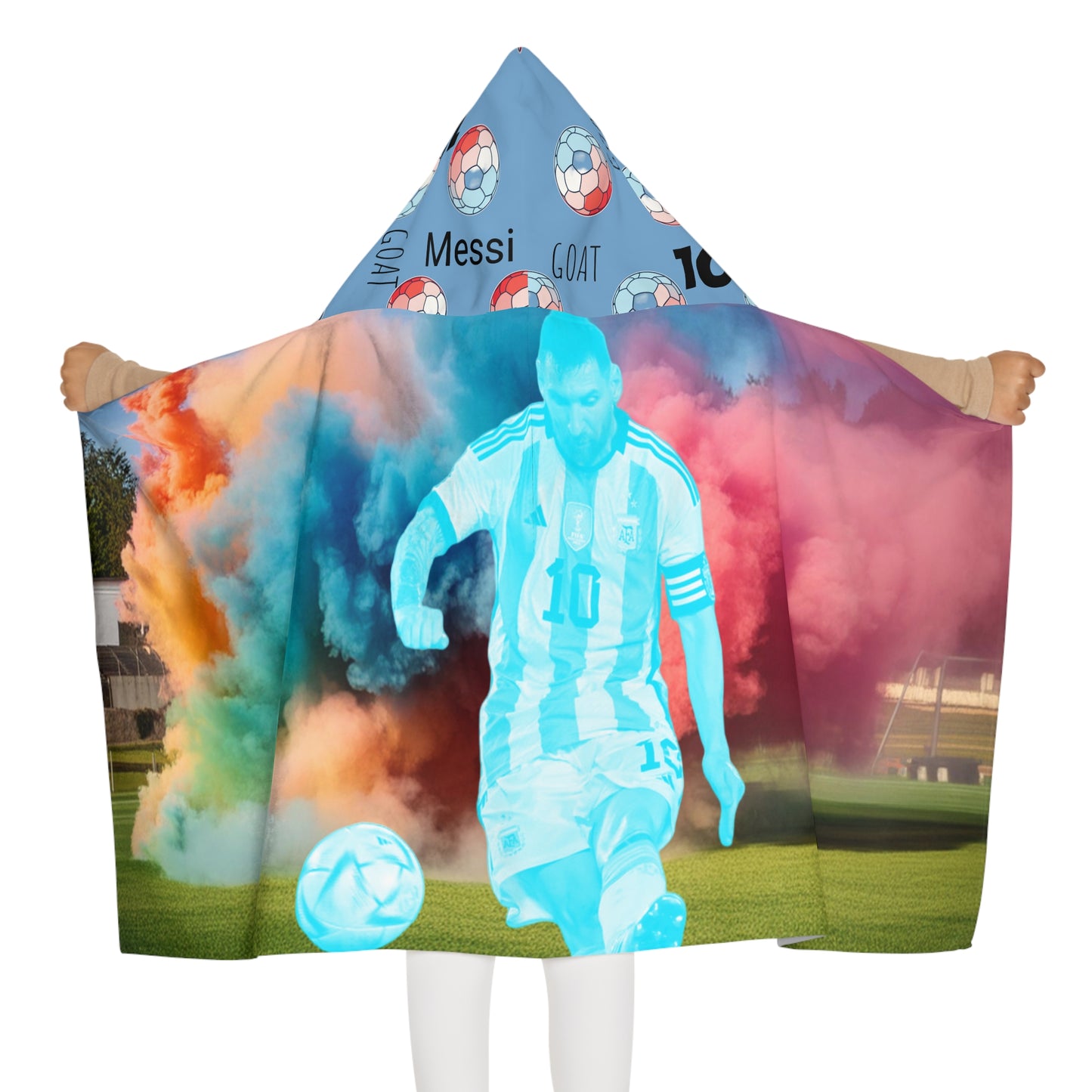 Youth Hooded Towel - Messi - Argentina - Deportivo Gorillas 