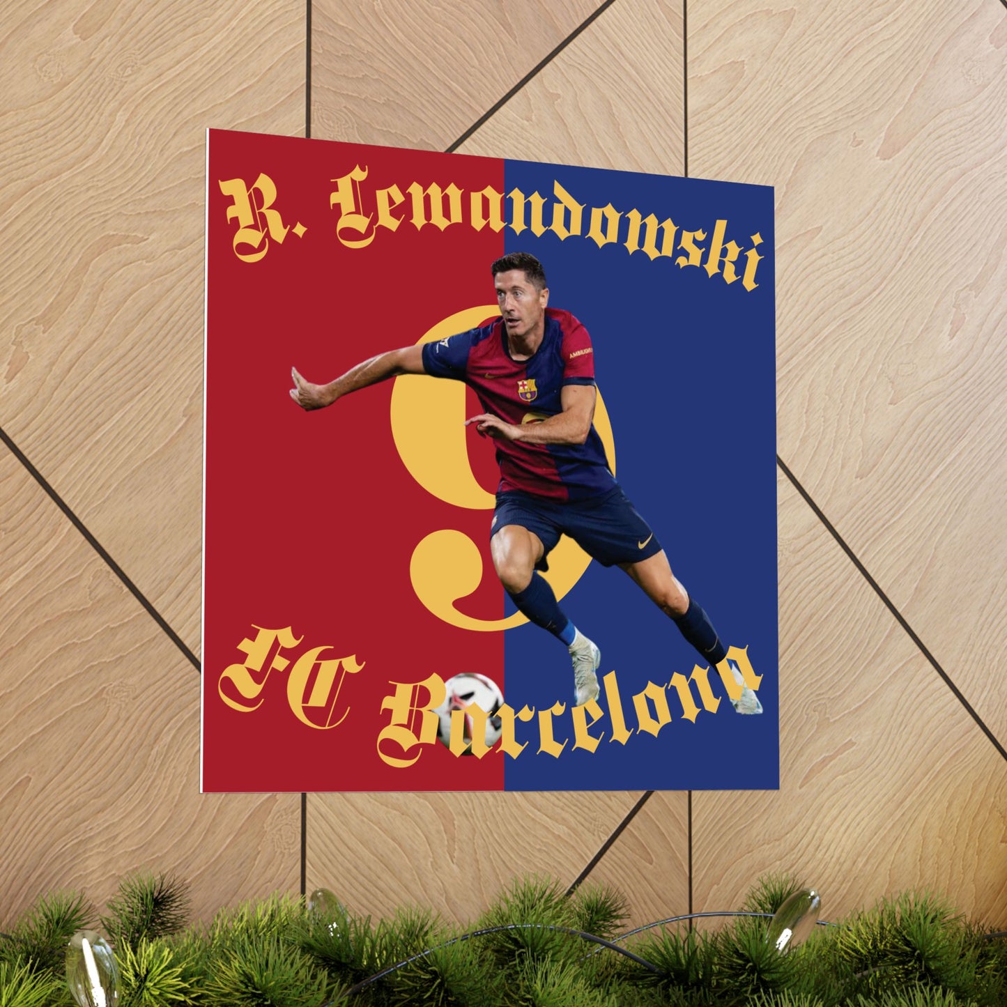 Football Matte Poster, Robert Robert Lewandowski FC Barcelona Scorer Vertical Wall Art, Ultras Room Decor - Deportivo Gorillas 